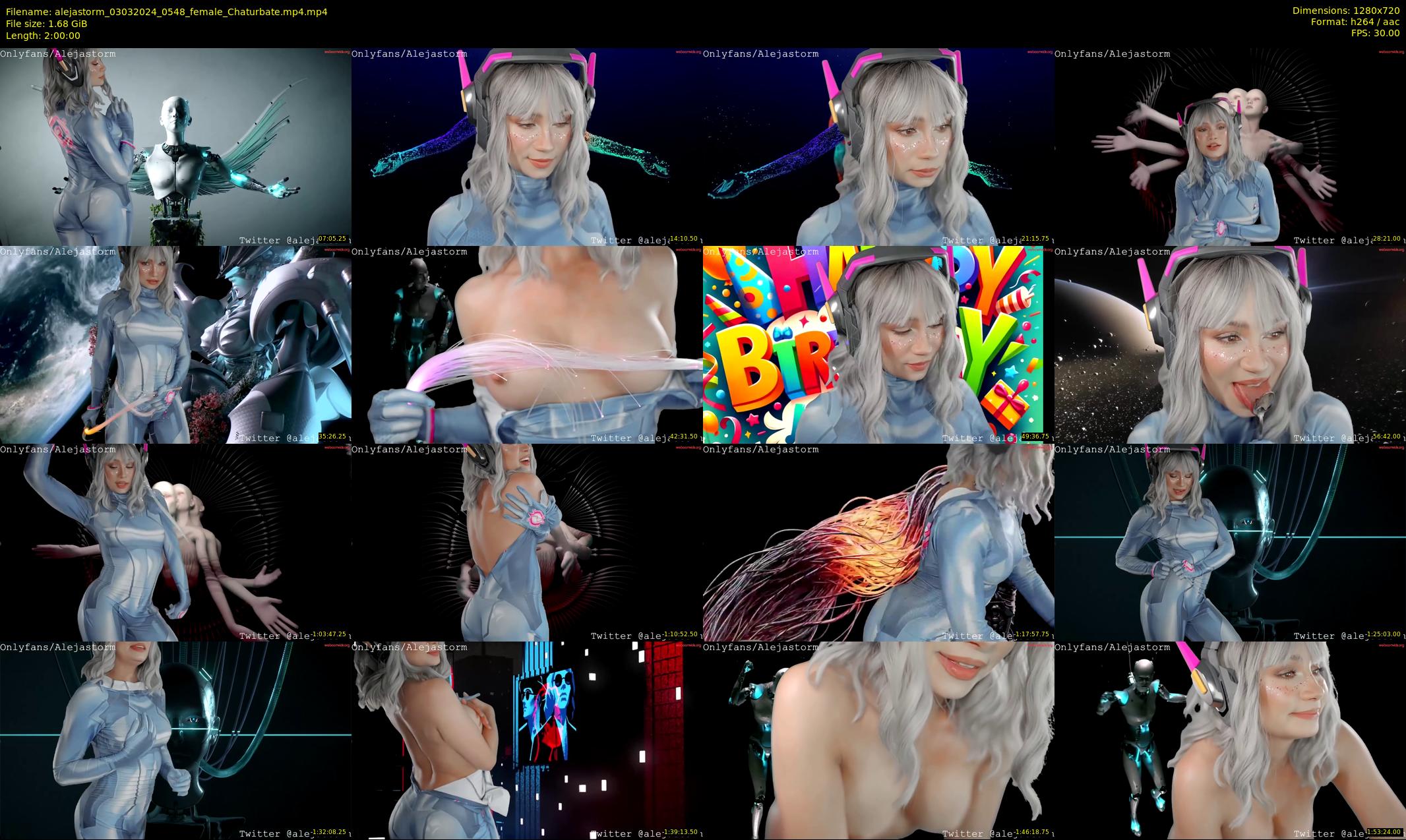 alejastorm — 120 minute Chaturbate female cam show recording, 720p, Mar 3, 2024