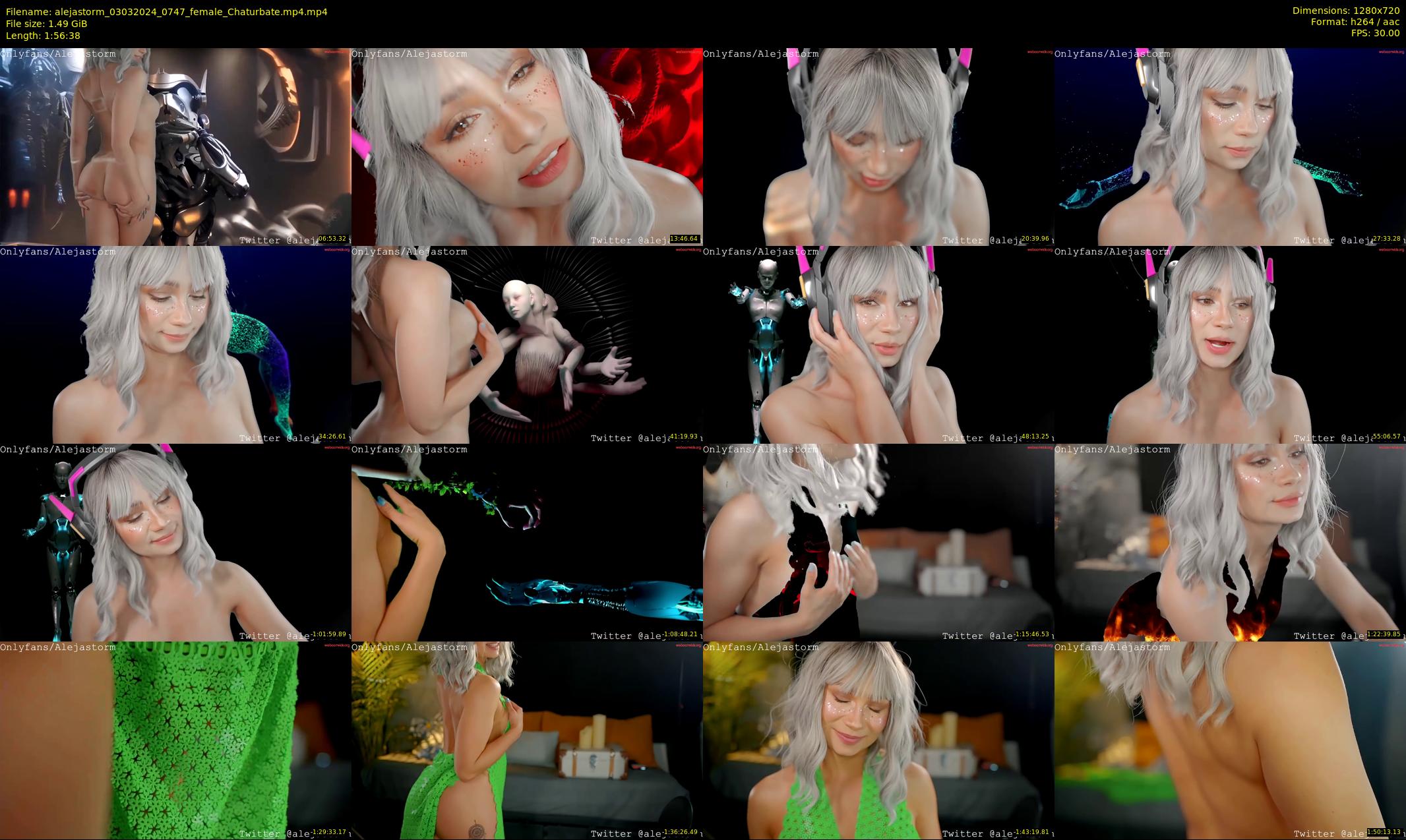 alejastorm — 117 minute Chaturbate female cam show recording, 720p, Mar 3, 2024