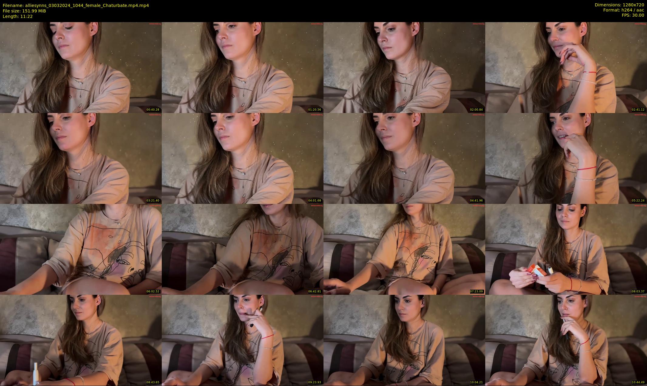 alliesynns — 12 minute Chaturbate female cam show recording, 720p, Mar 3, 2024
