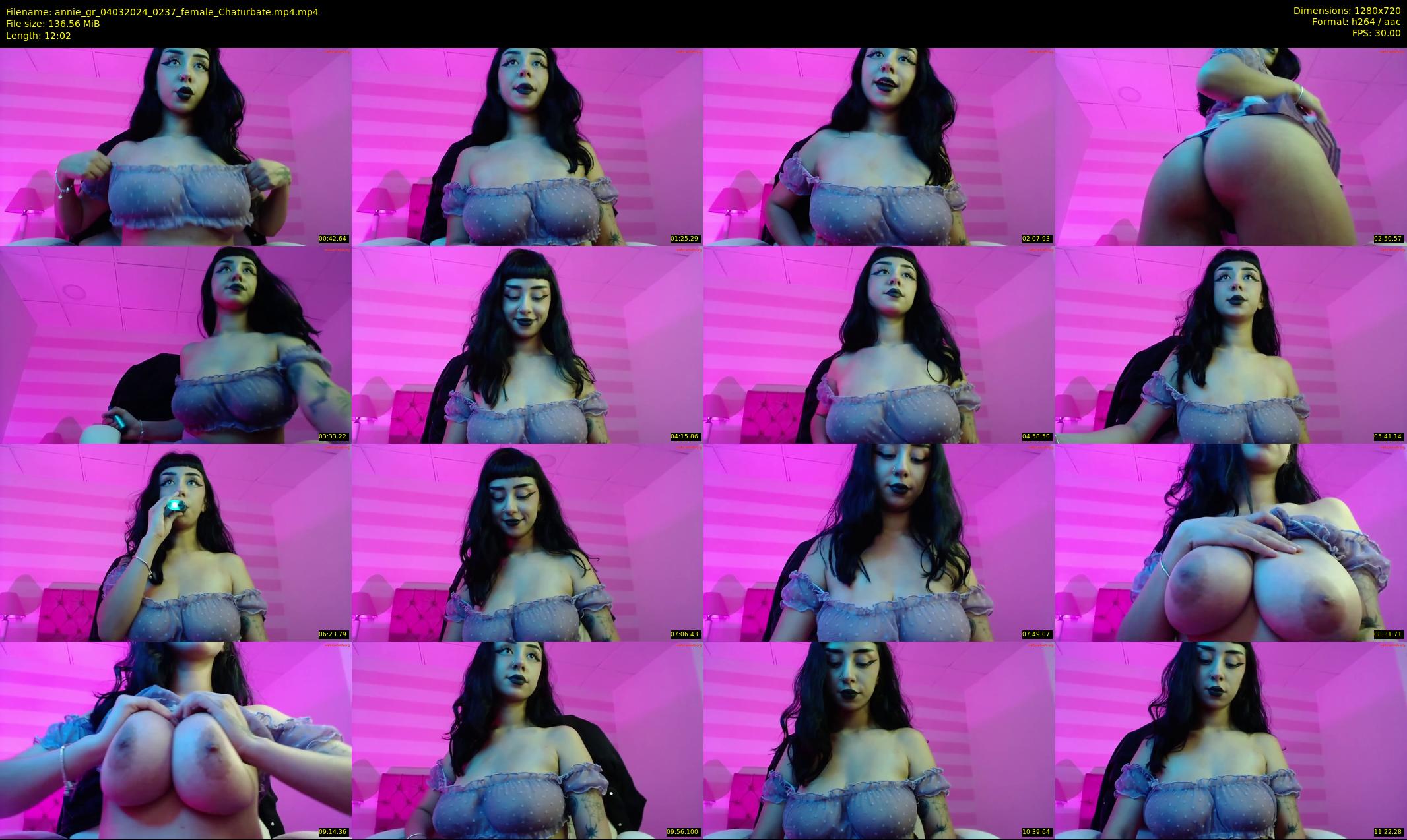 annie_gr — 13 minute Chaturbate female cam show recording, 720p, Mar 4, 2024