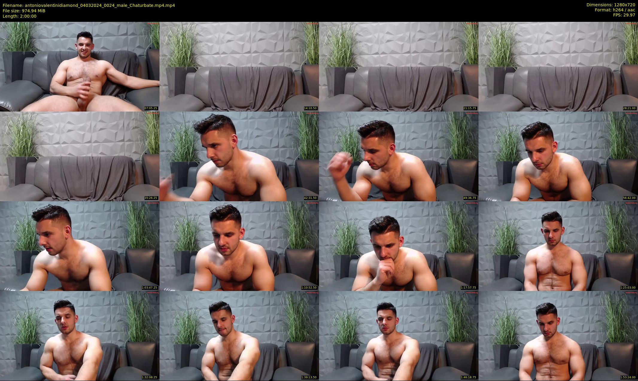antoniovalentinidiamond — 120 minute Chaturbate male cam show recording, 720p, Mar 4, 2024