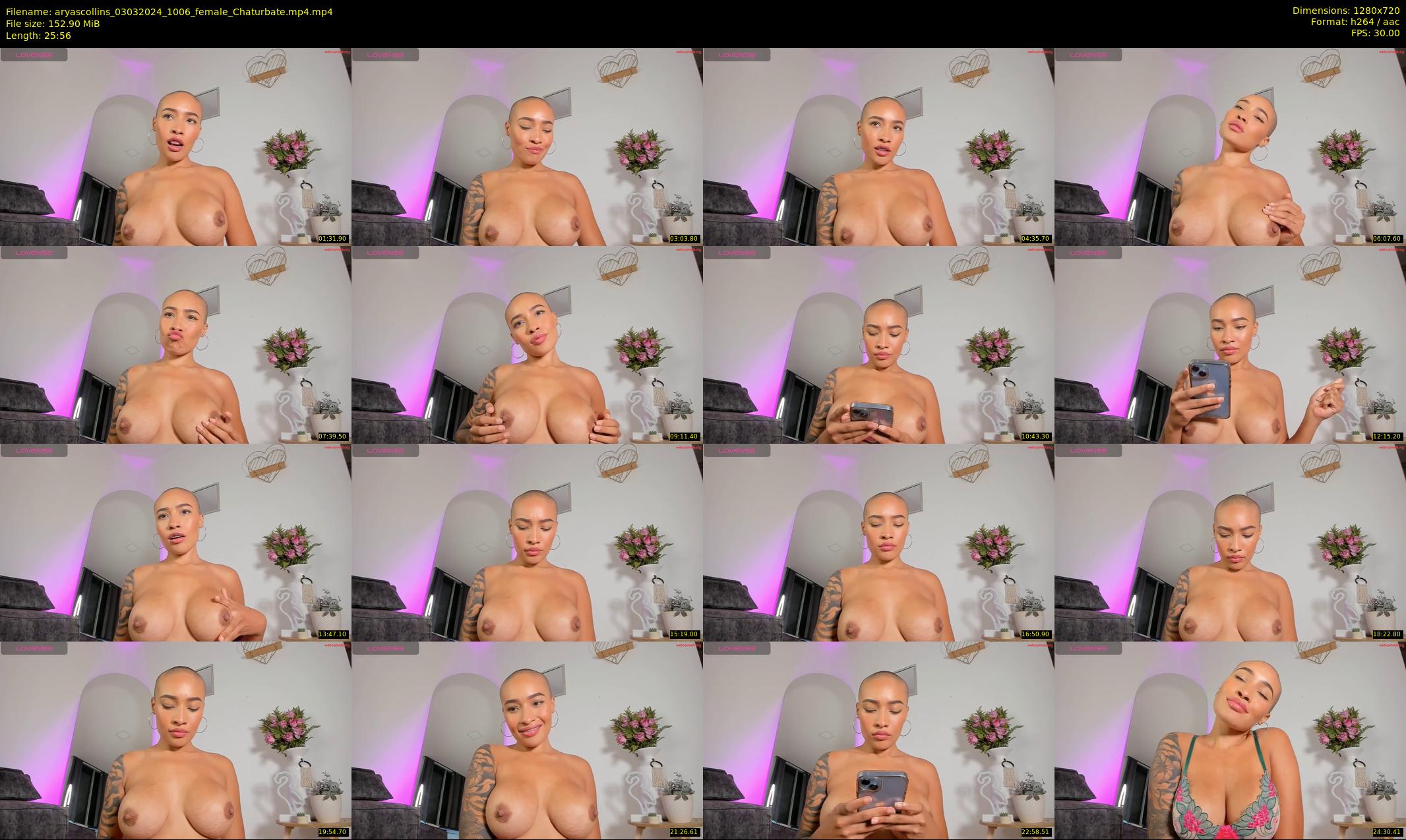 aryascollins — 26 minute Chaturbate female cam show recording, 720p, Mar 3, 2024