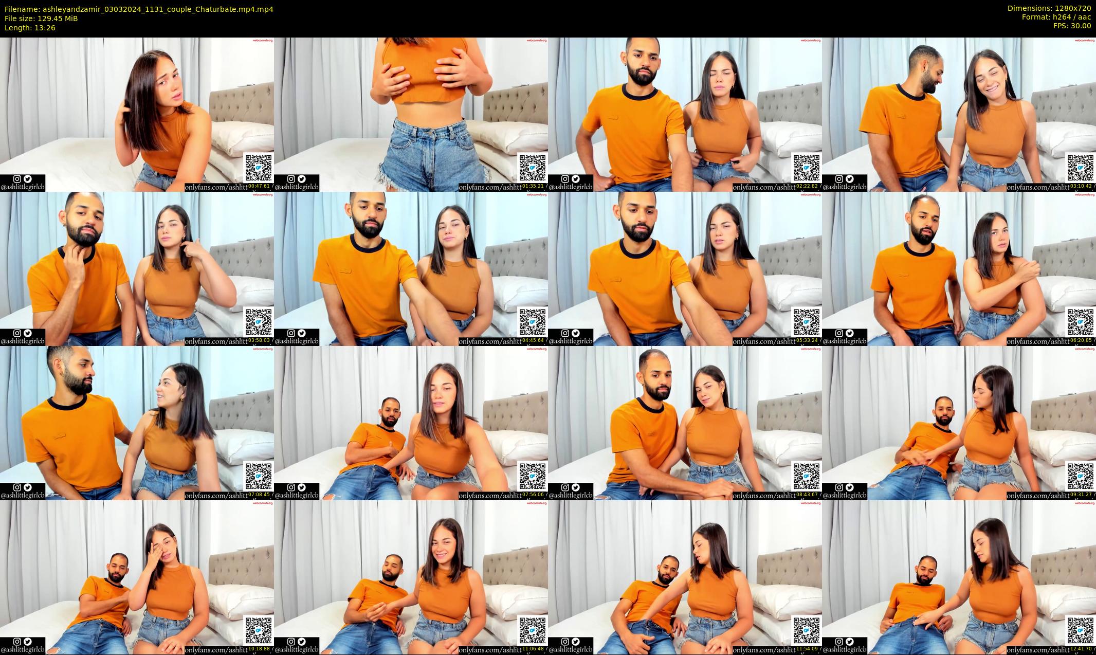 ashleyandzamir — 14 minute Chaturbate couple cam show recording, 720p, Mar 3, 2024