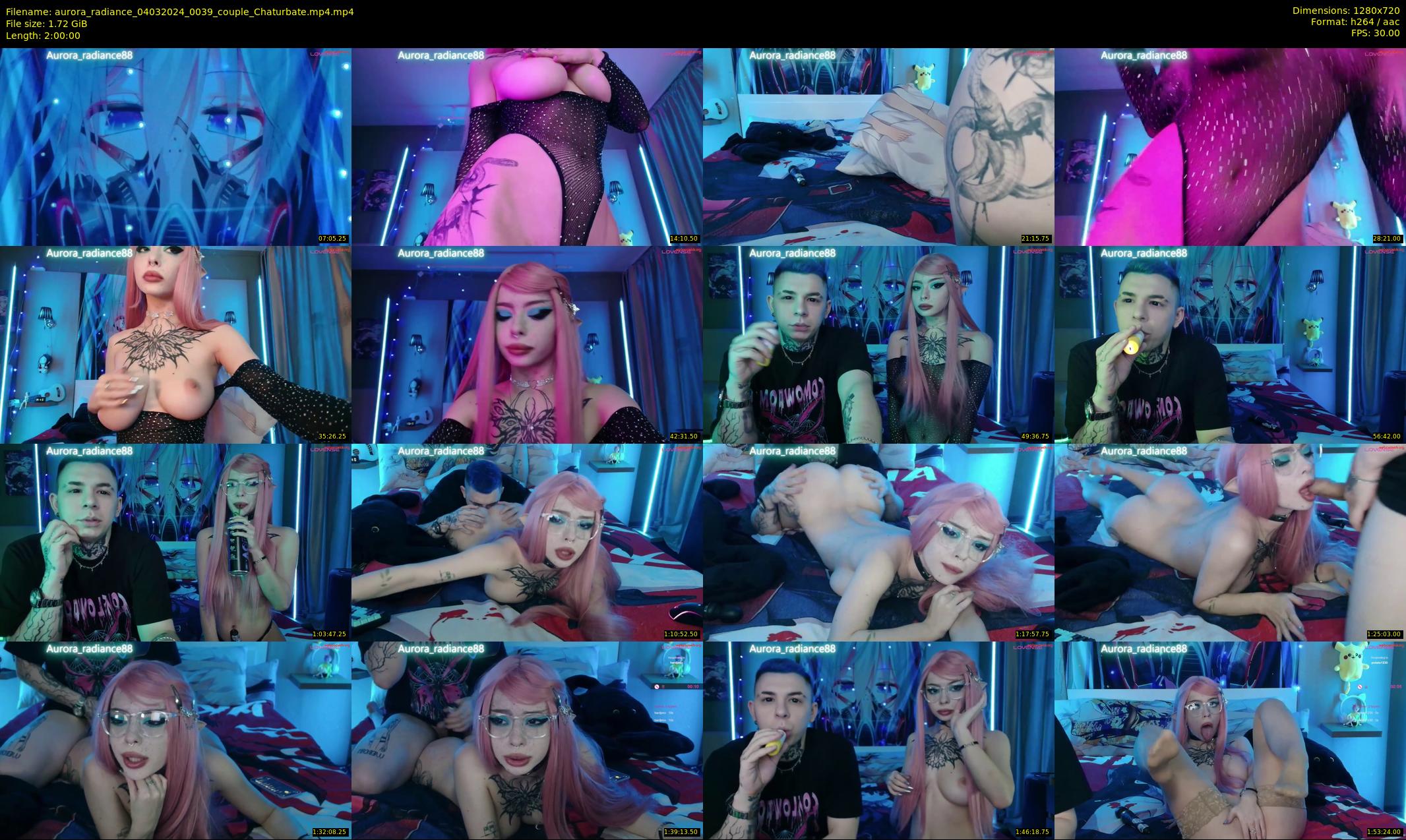 aurora_radiance — 120 minute Chaturbate couple cam show recording, 720p, Mar 4, 2024