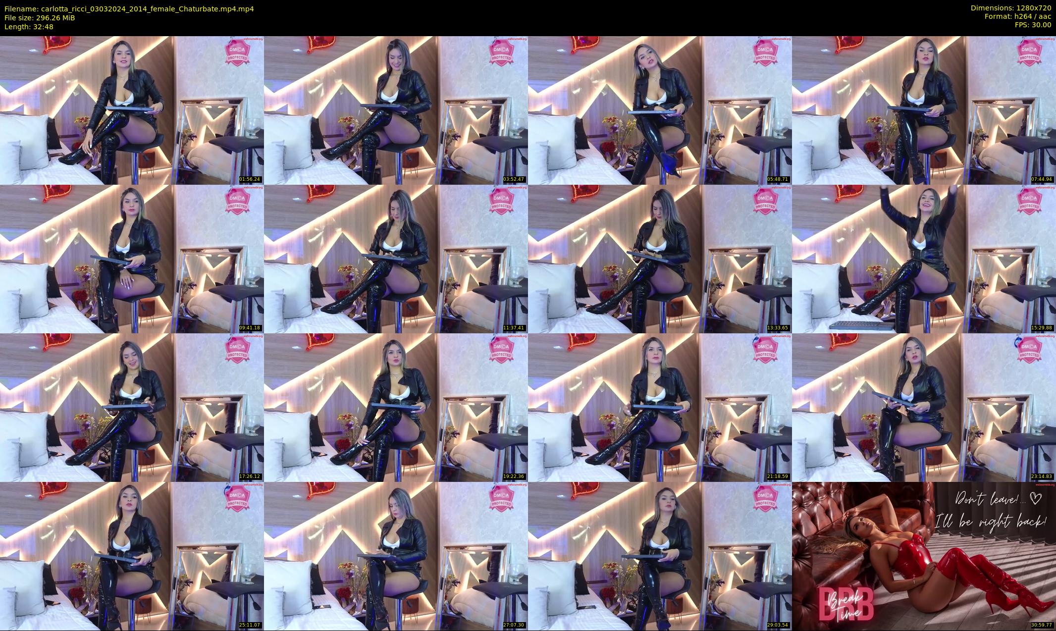 carlotta_ricci — 33 minute Chaturbate female cam show recording, 720p, Mar 3, 2024