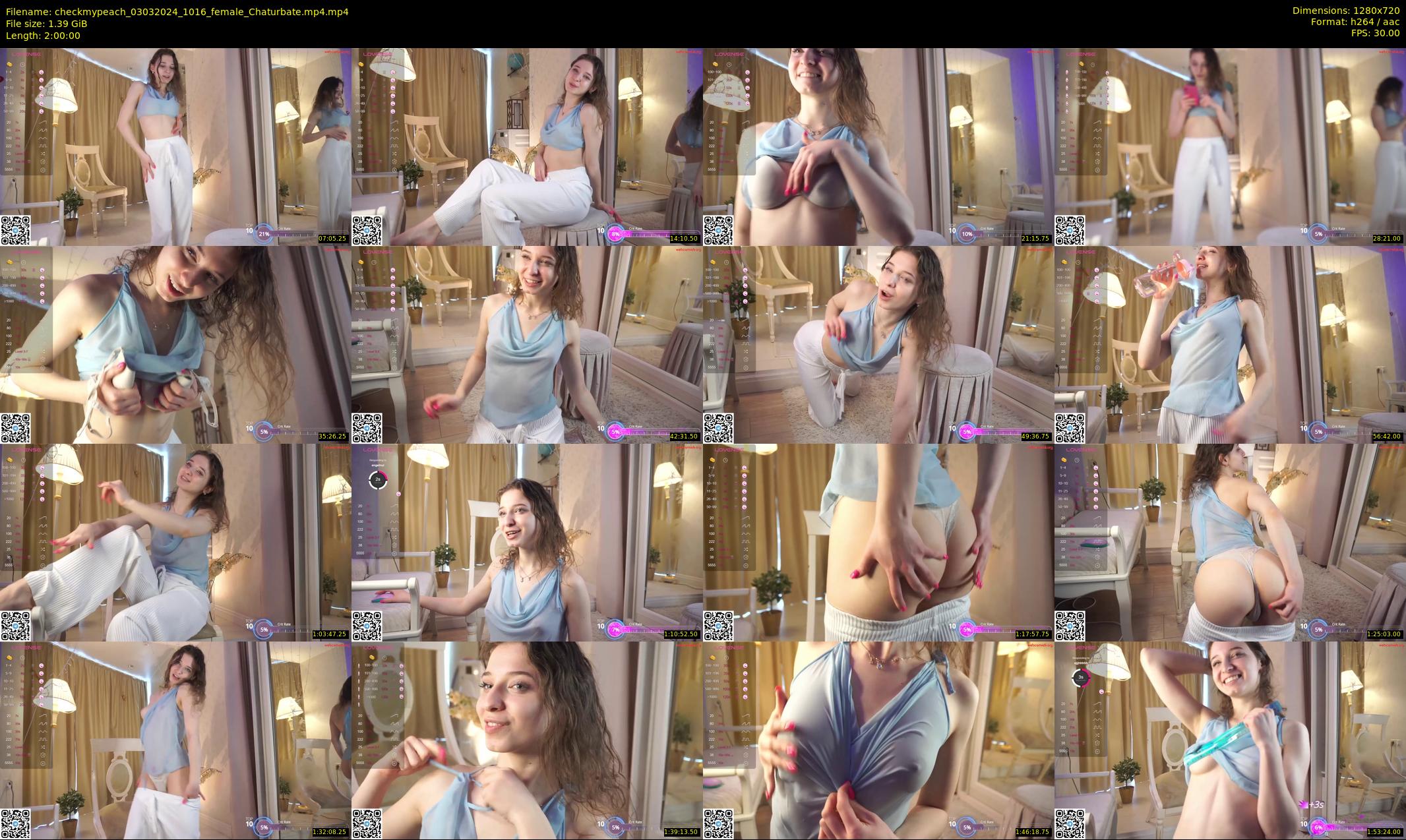 checkmypeach — 120 minute Chaturbate female cam show recording, 720p, Mar 3, 2024