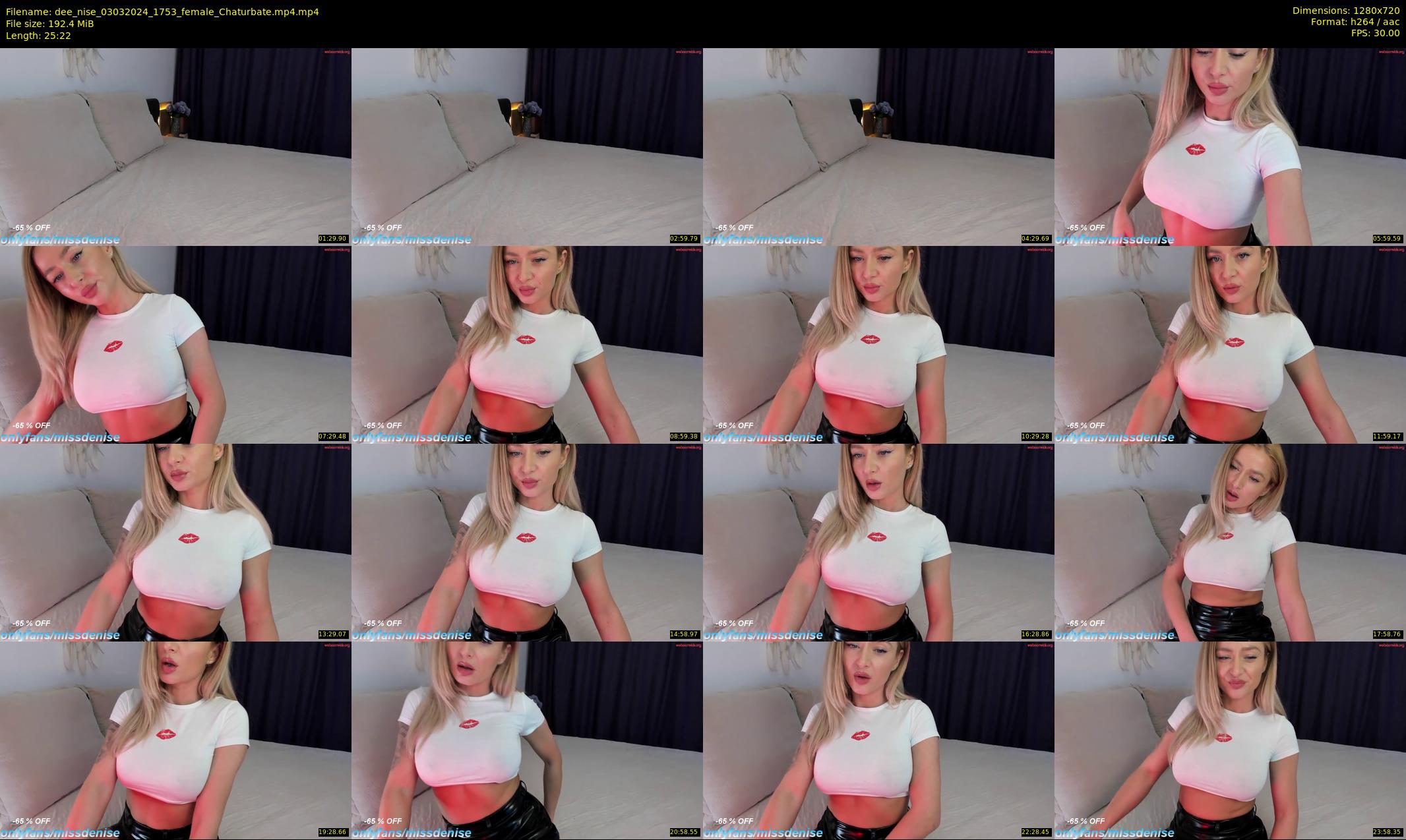 dee_nise — 26 minute Chaturbate female cam show recording, 720p, Mar 3, 2024