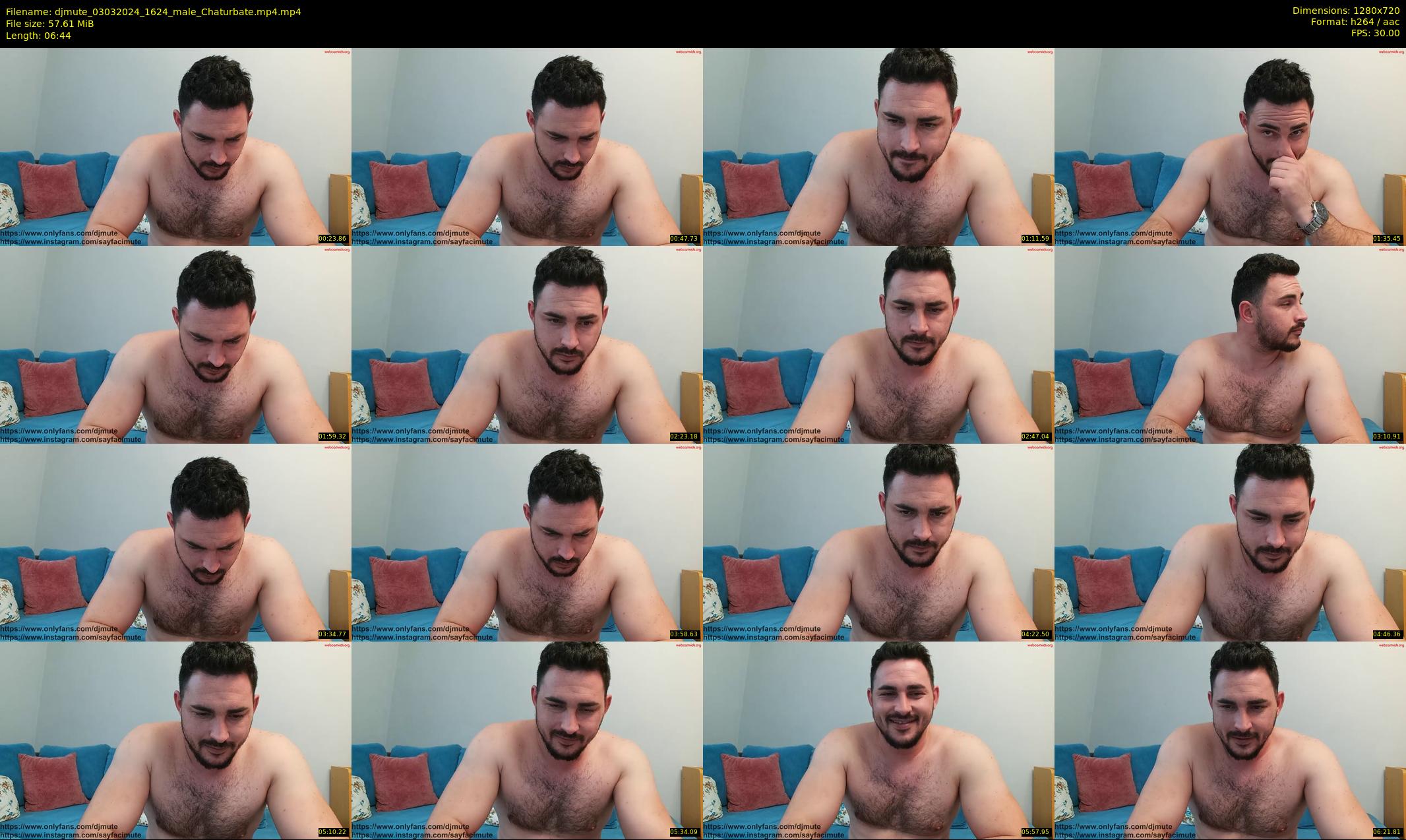 djmute — 7 minute Chaturbate male cam show recording, 720p, Mar 3, 2024