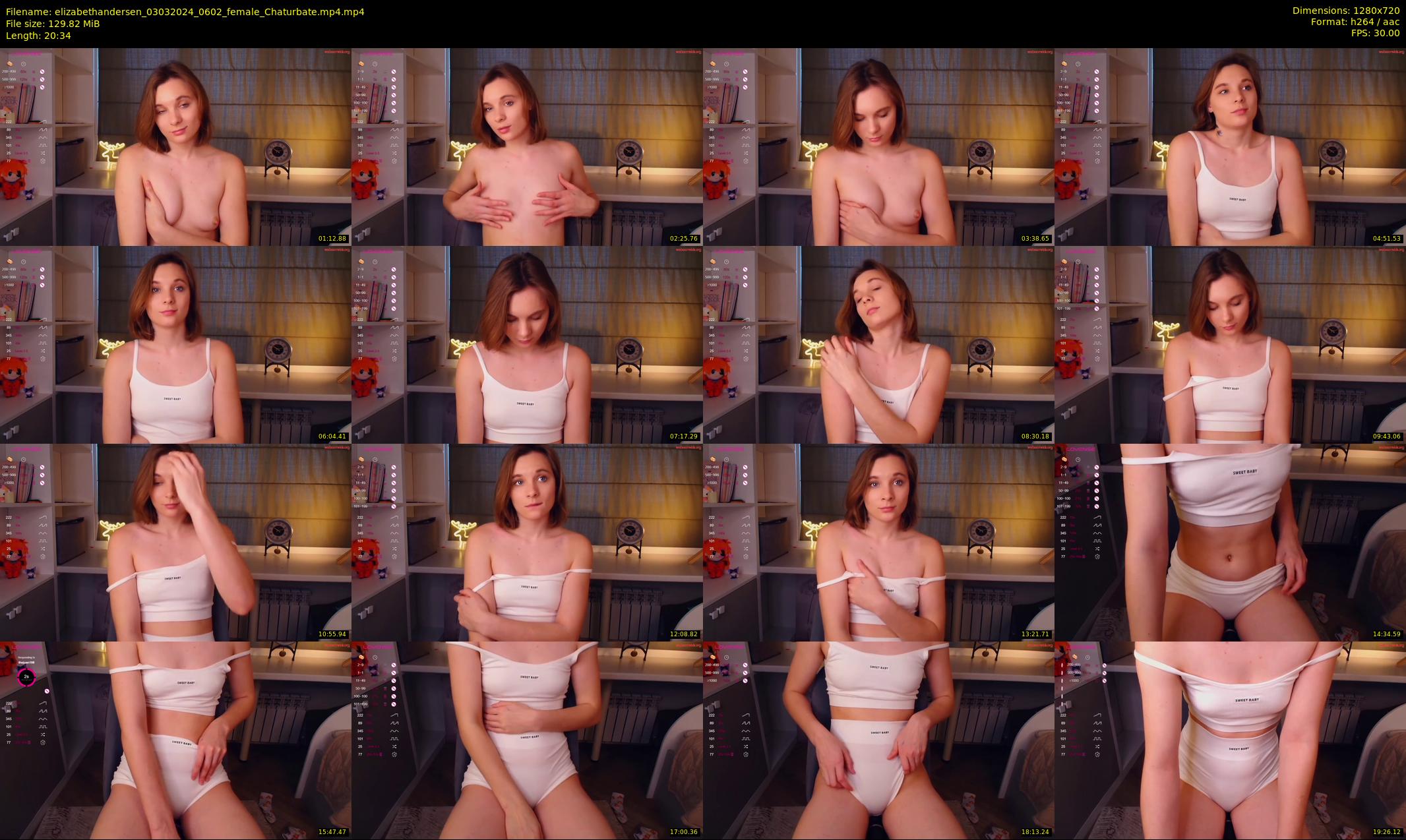 elizabethandersen — 21 minute Chaturbate female cam show recording, 720p, Mar 3, 2024