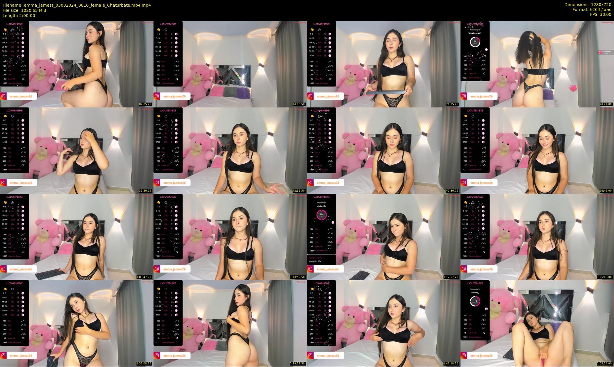 emma_jamess — 120 minute Chaturbate female cam show recording, 720p, Mar 3, 2024