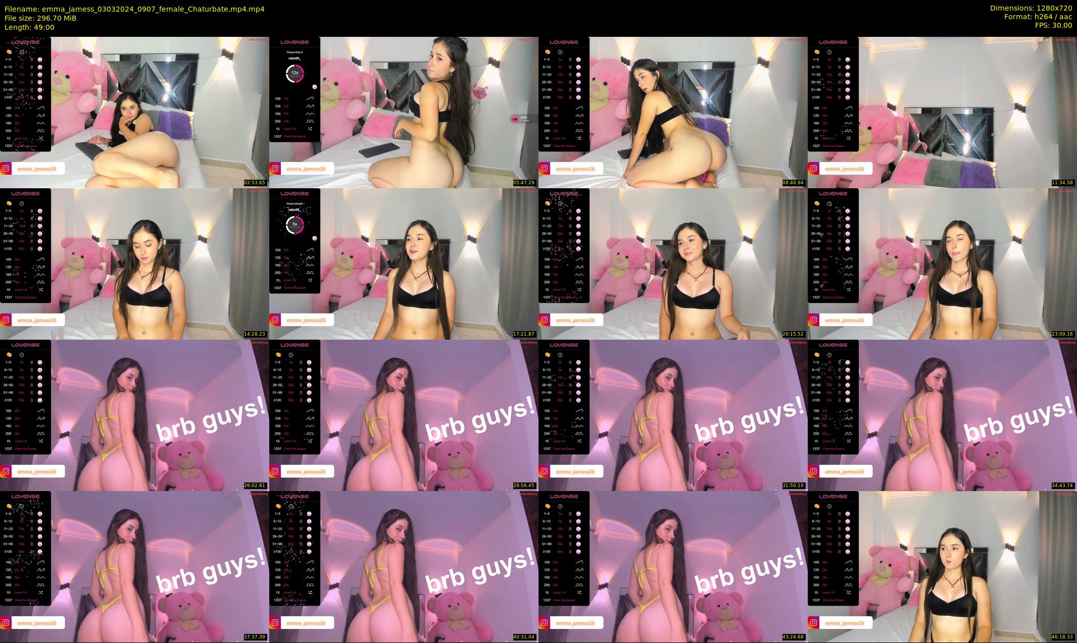 emma_jamess — 49 minute Chaturbate female cam show recording, 720p, Mar 3, 2024