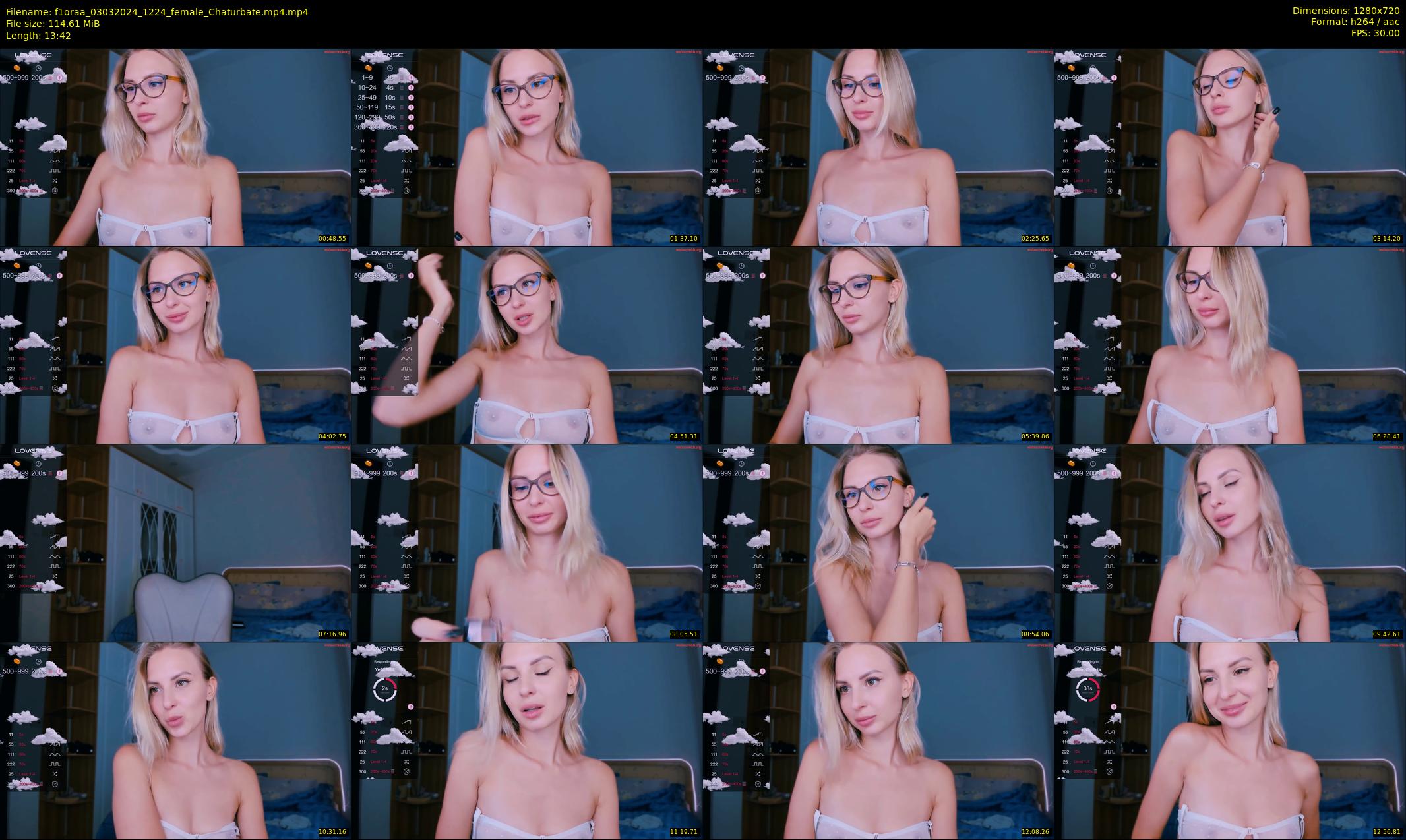 f1oraa — 14 minute Chaturbate female cam show recording, 720p, Mar 3, 2024