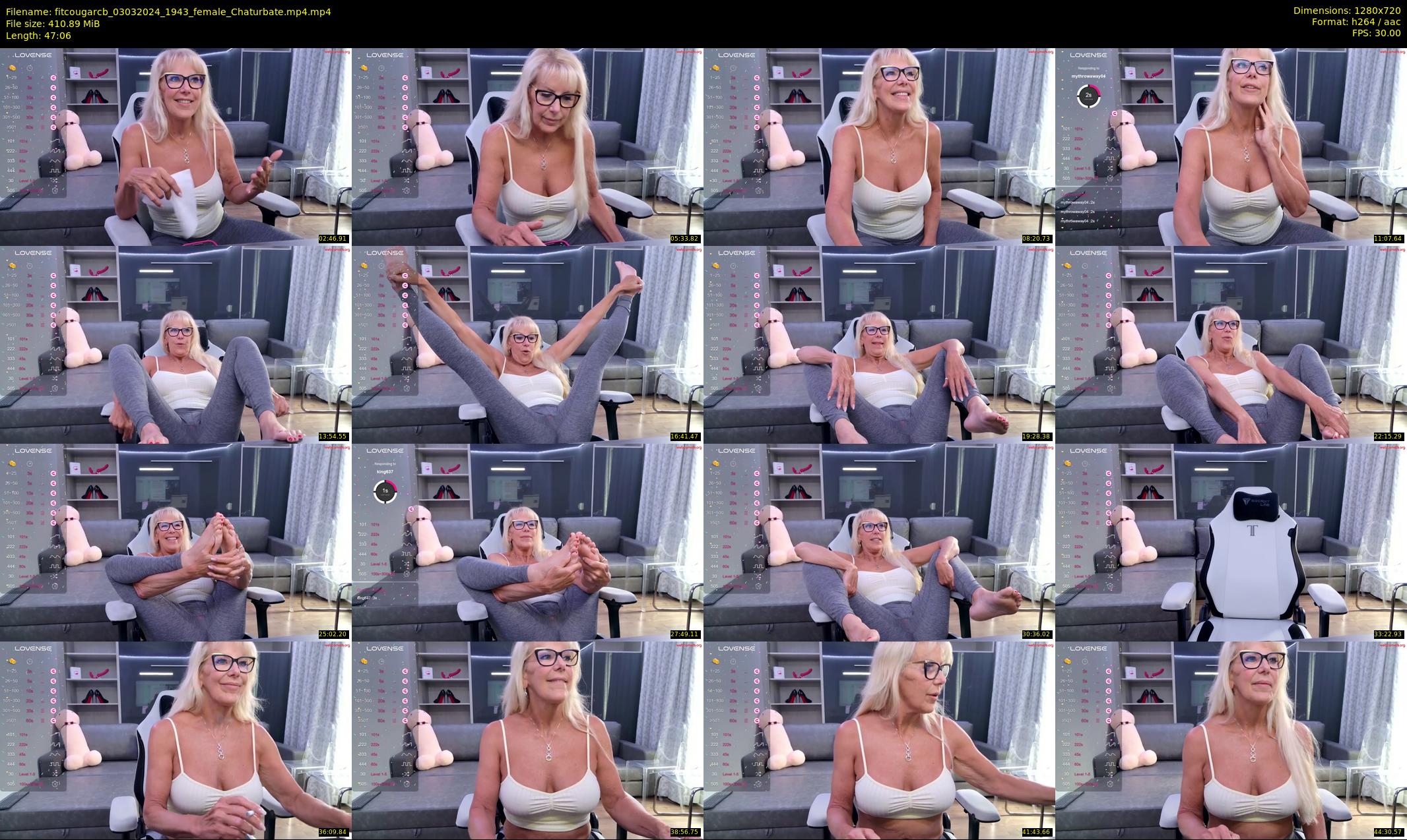 fitcougarcb — 48 minute Chaturbate female cam show recording, 720p, Mar 3, 2024