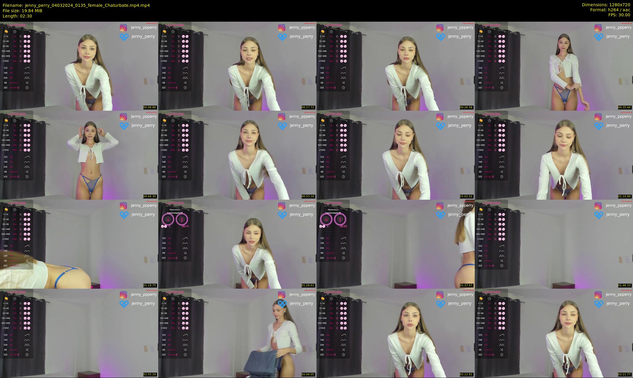 jenny_perry — 3 minute Chaturbate female cam show recording, 720p, Mar 4, 2024