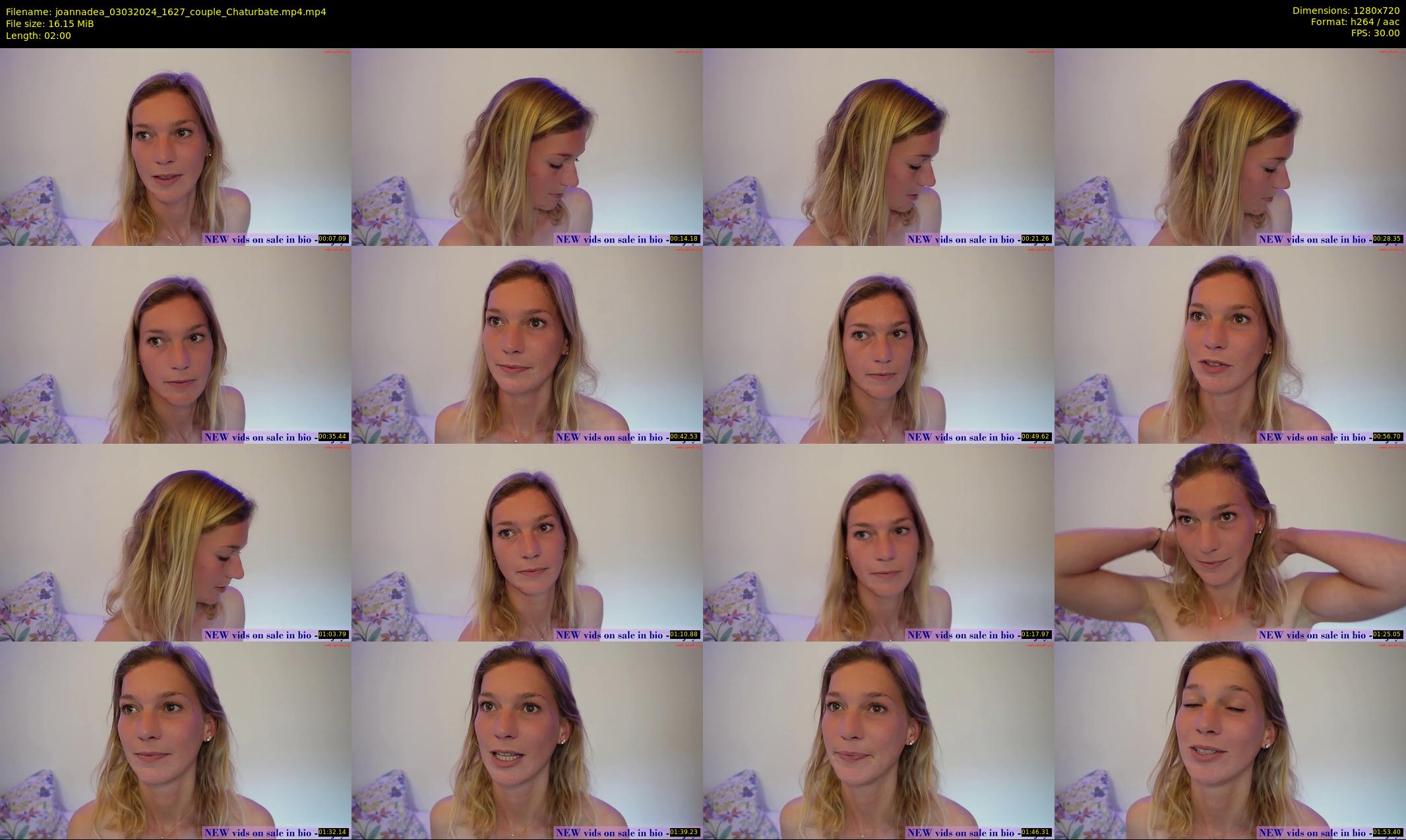 joannadea — 2 minute Chaturbate female cam show recording, 720p, Mar 3, 2024