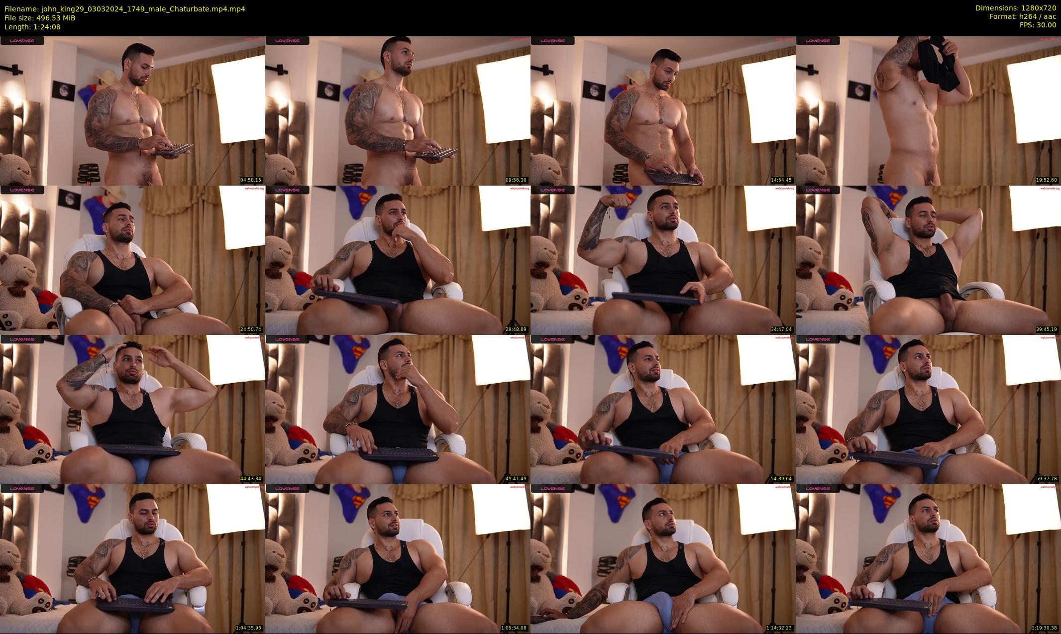john_king29 — 85 minute Chaturbate male cam show recording, 720p, Mar 3, 2024