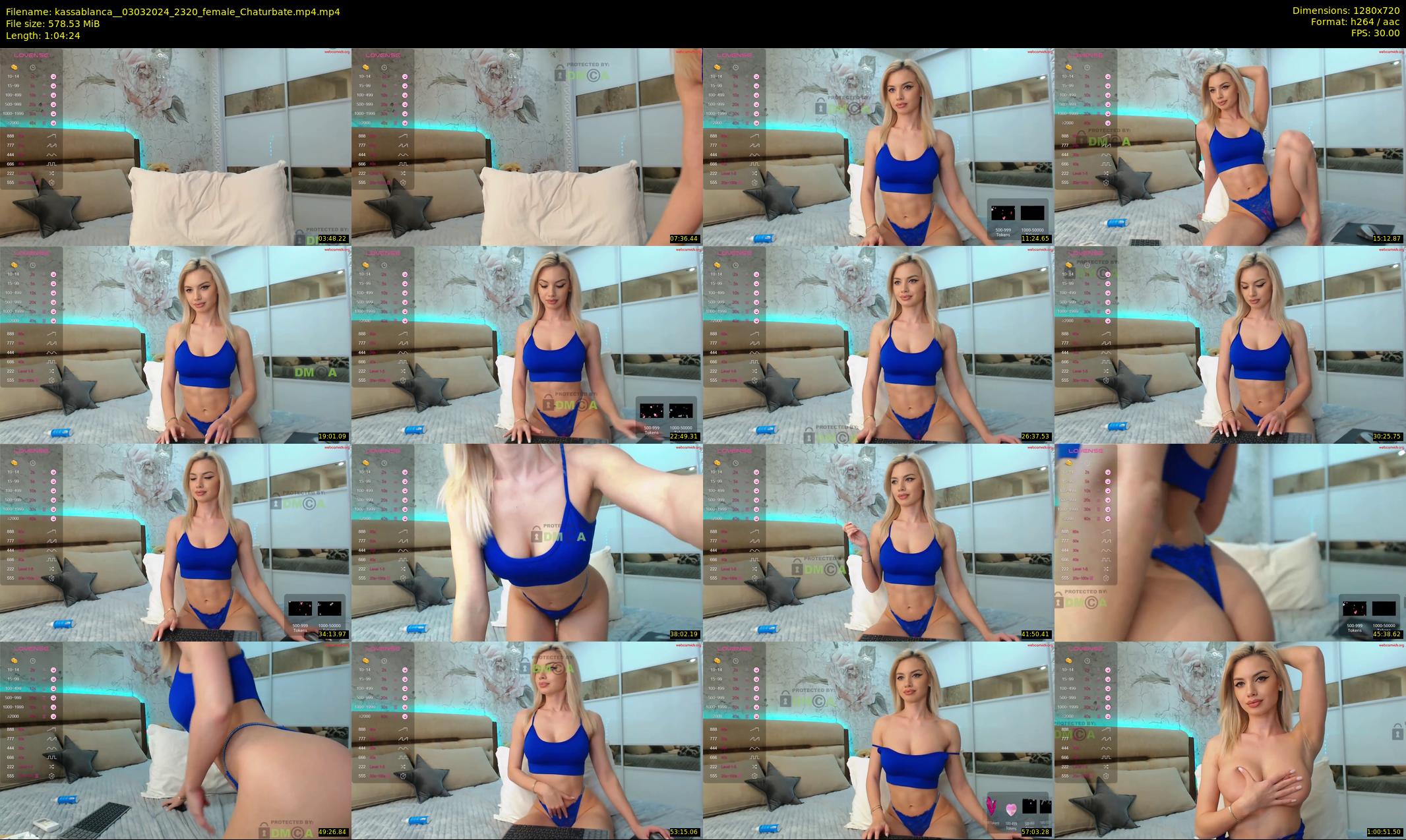 kassablanca_ — 65 minute Chaturbate female cam show recording, 720p, Mar 3, 2024