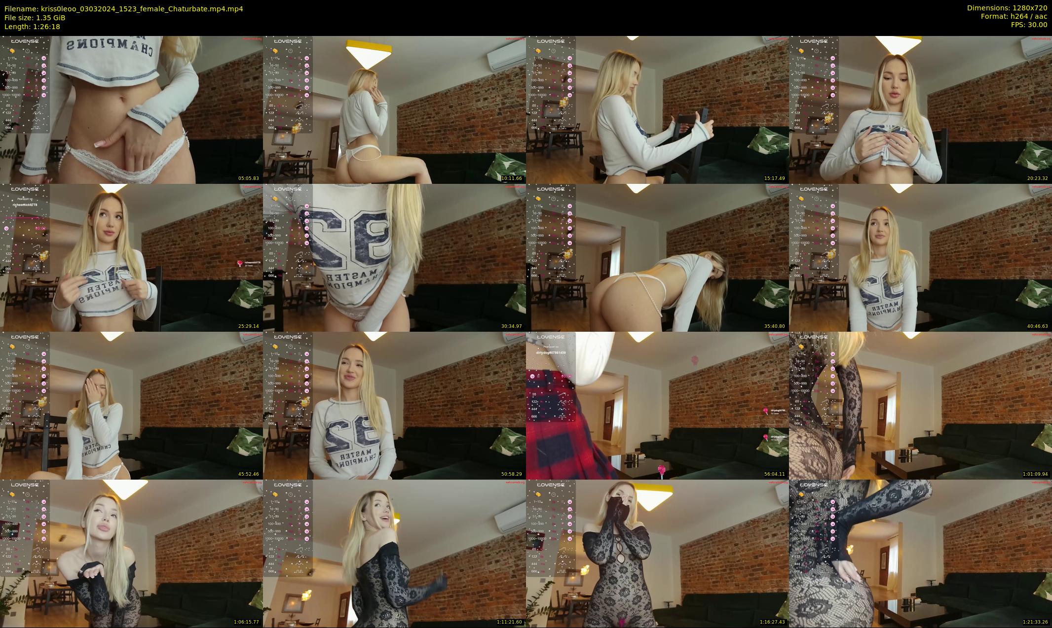 kriss0leoo — 87 minute Chaturbate couple cam show recording, 720p, Mar 3, 2024