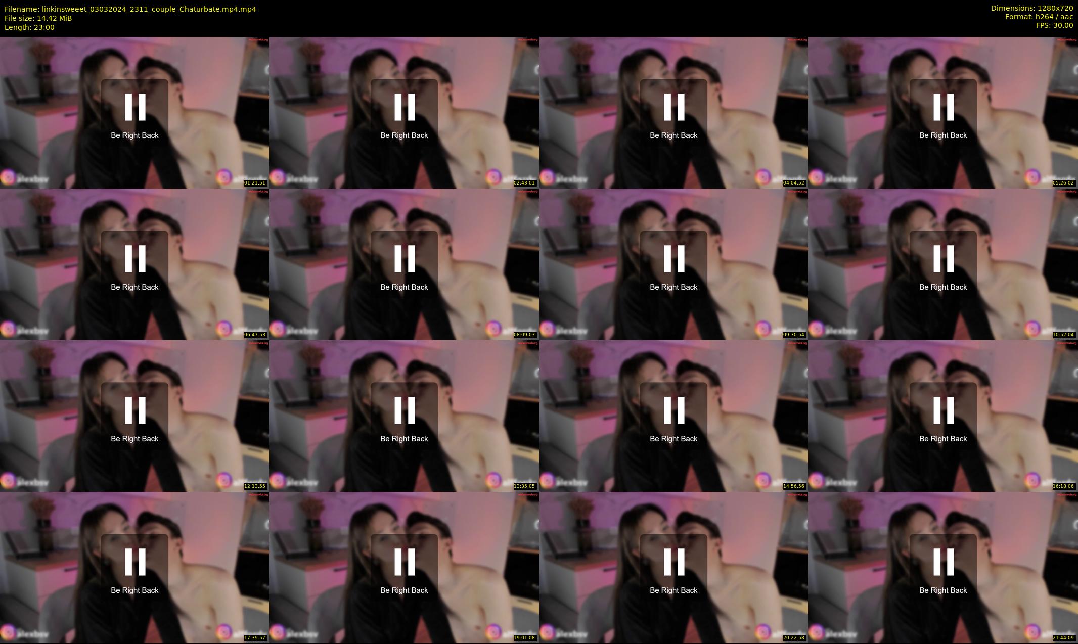 linkinsweeet — 23 minute Chaturbate couple cam show recording, 720p, Mar 3, 2024