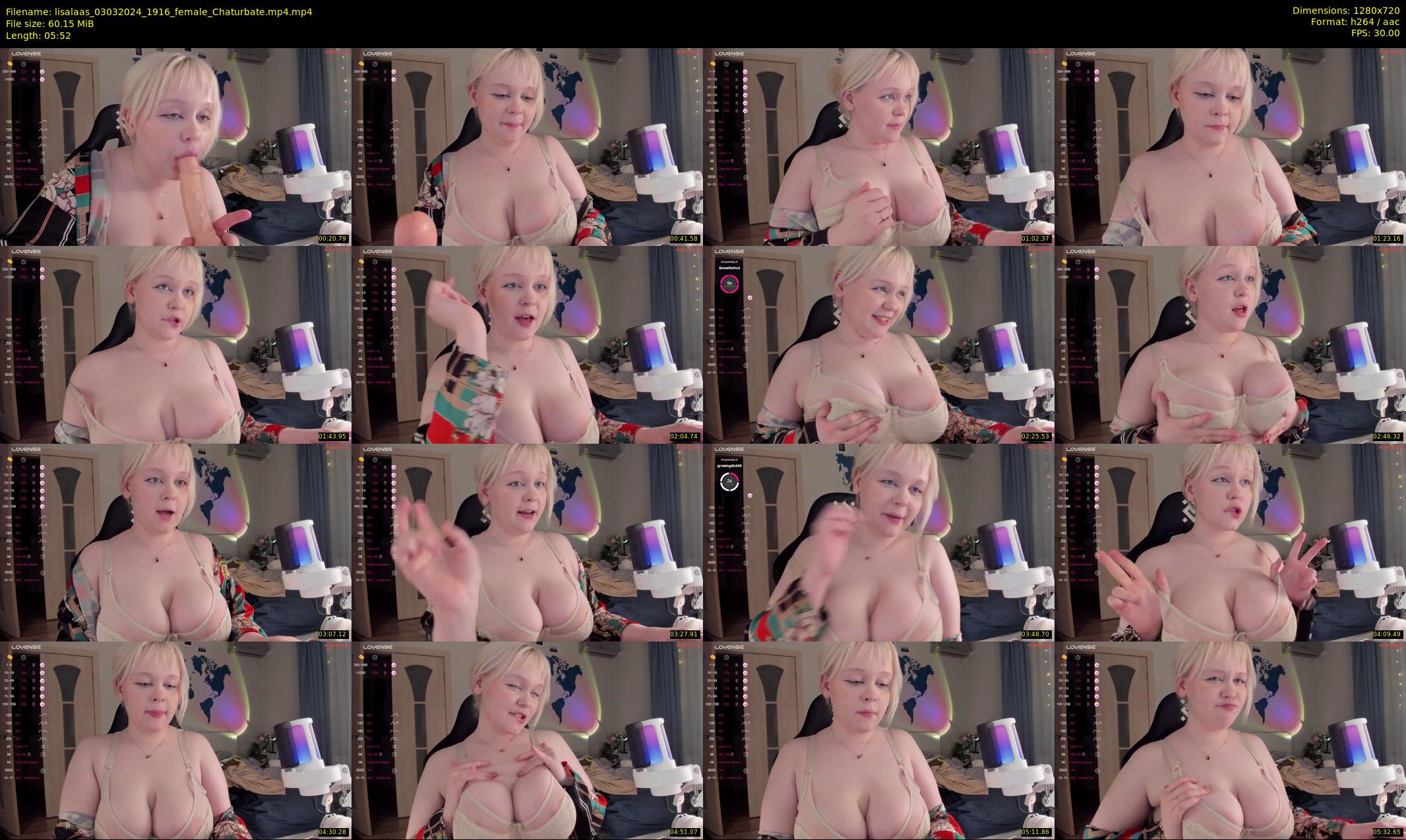 lisalaas — 6 minute Chaturbate female cam show recording, 720p, Mar 3, 2024