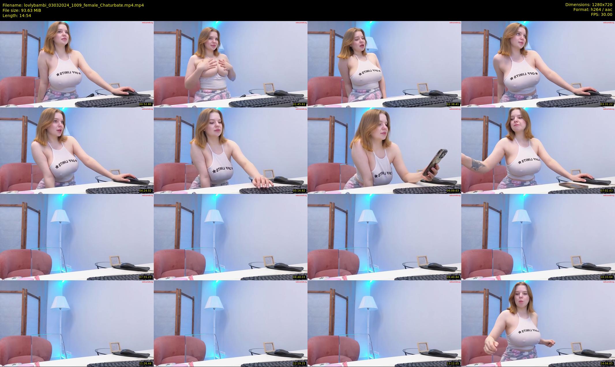lovlybambi — 15 minute Chaturbate female cam show recording, 720p, Mar 3, 2024