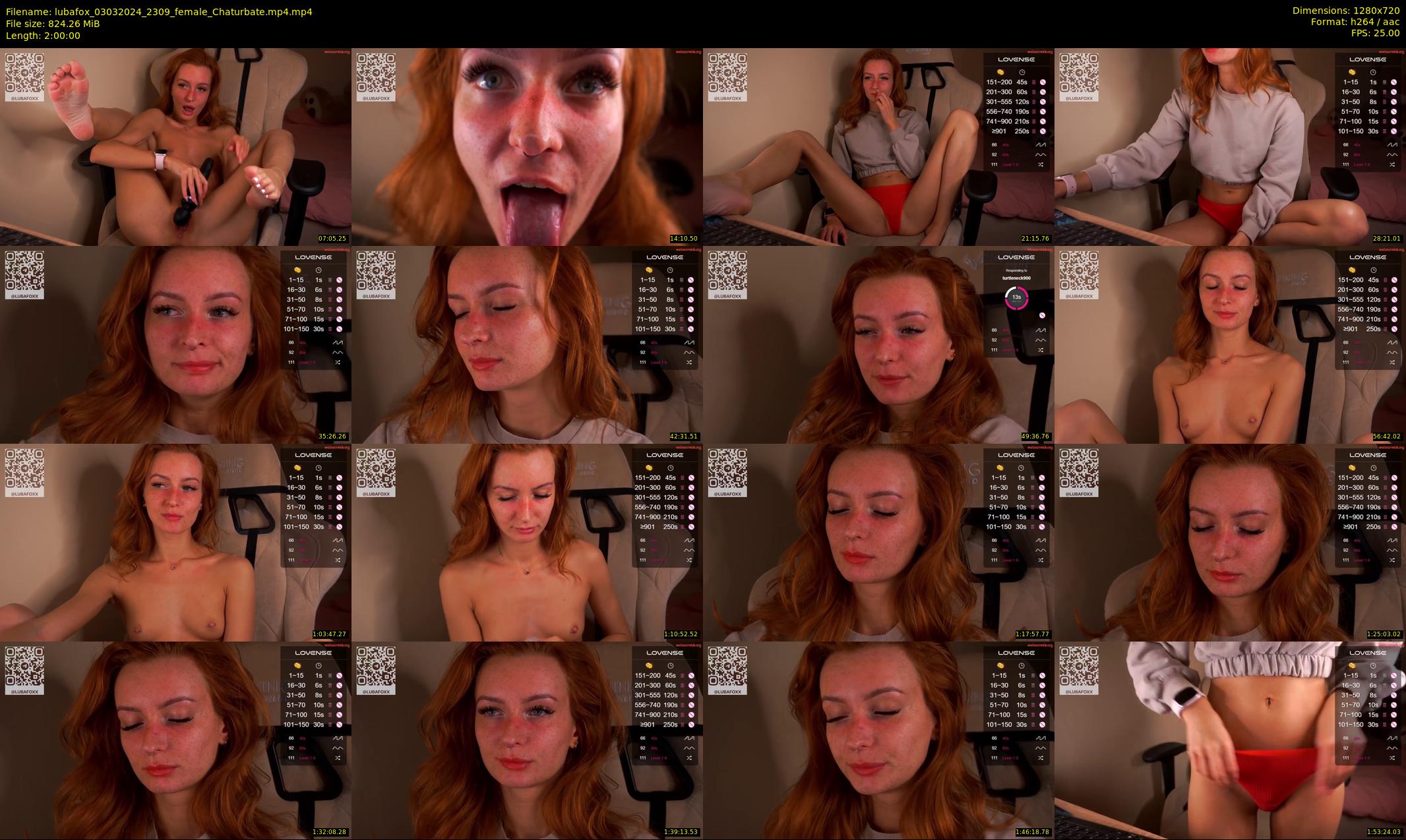 lubafox — 120 minute Chaturbate female cam show recording, 720p, Mar 3, 2024
