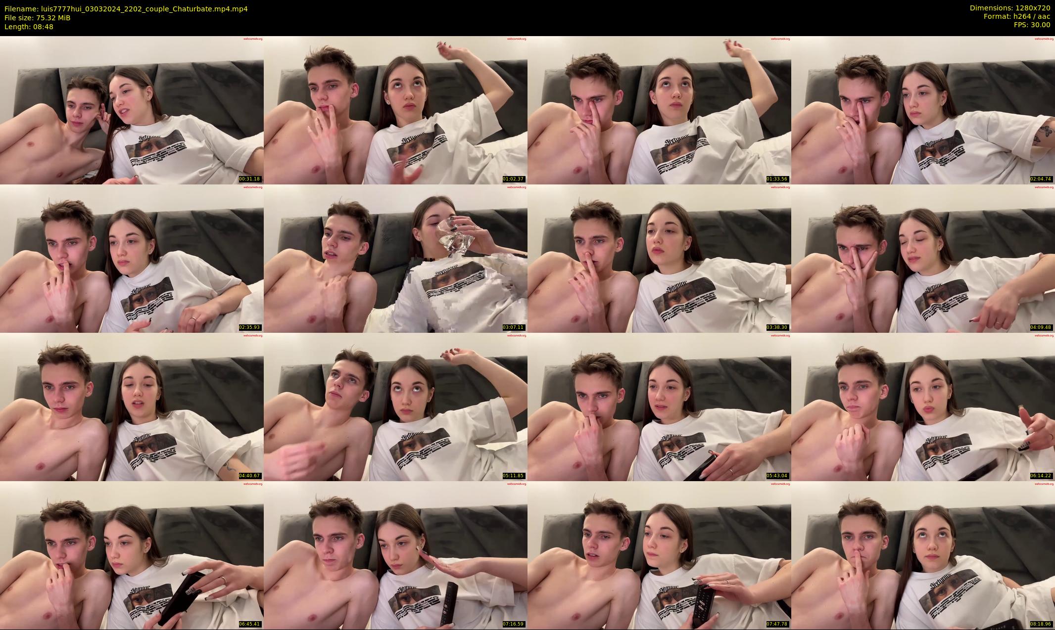 luis7777hui — 9 minute Chaturbate couple cam show recording, 720p, Mar 3, 2024
