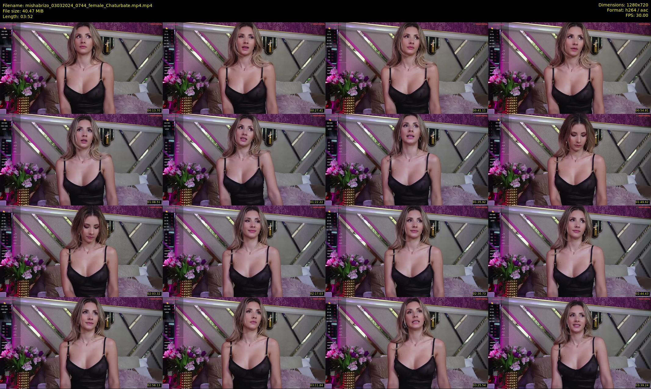mishabrizo — 4 minute Chaturbate female cam show recording, 720p, Mar 3, 2024