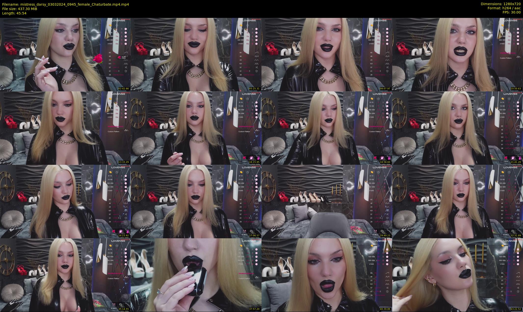 mistress_darsy — 46 minute Chaturbate female cam show recording, 720p, Mar 3, 2024