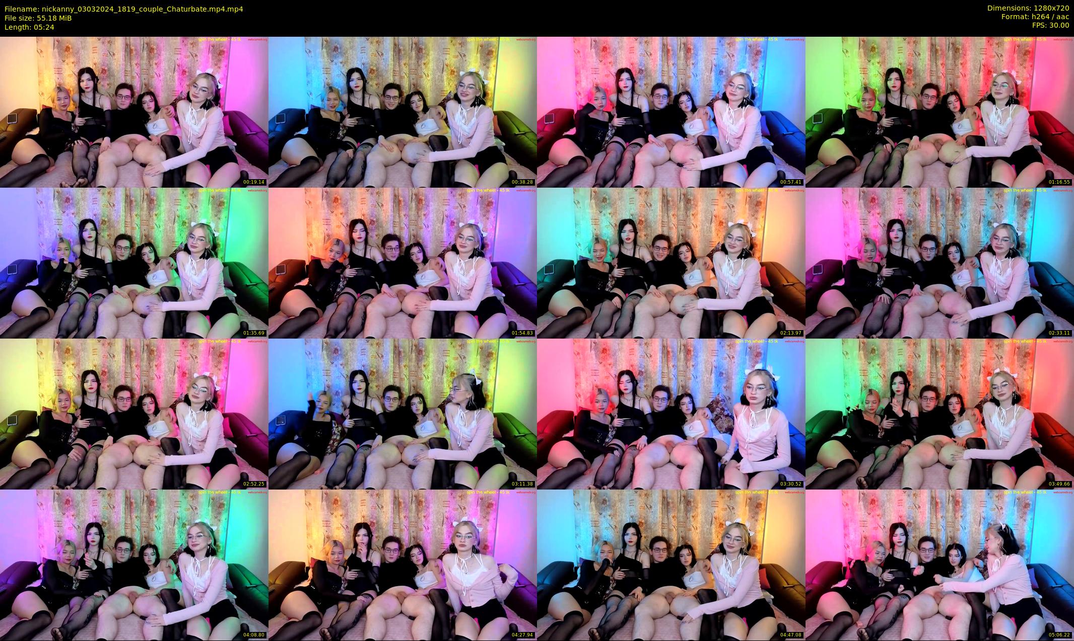 nickanny — 6 minute Chaturbate couple cam show recording, 720p, Mar 3, 2024
