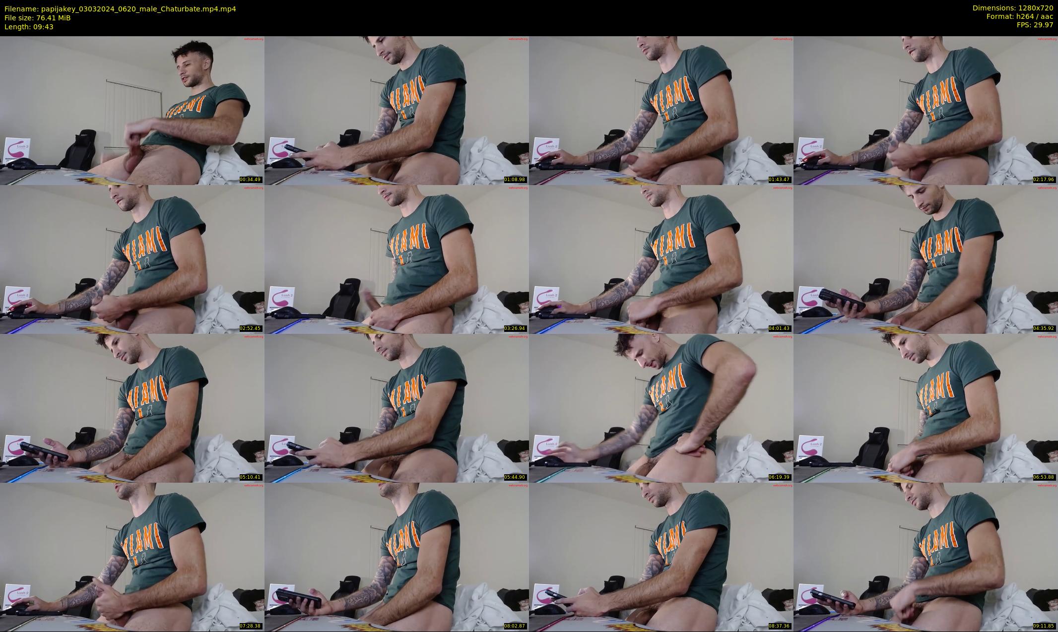 papijakey — 10 minute Chaturbate male cam show recording, 720p, Mar 3, 2024