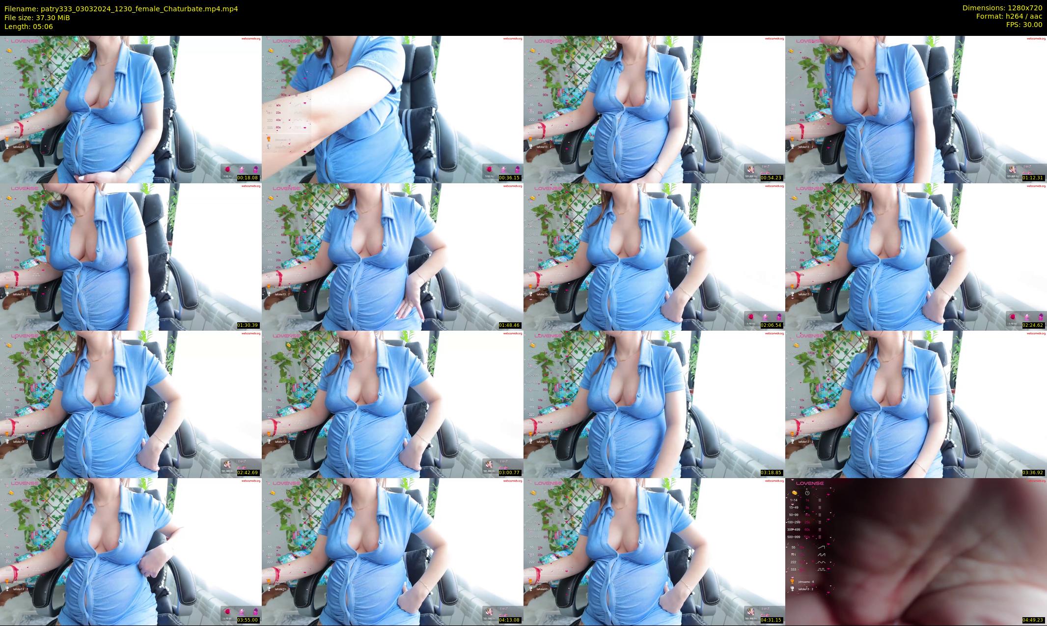 patry333 — 6 minute Chaturbate female cam show recording, 720p, Mar 3, 2024