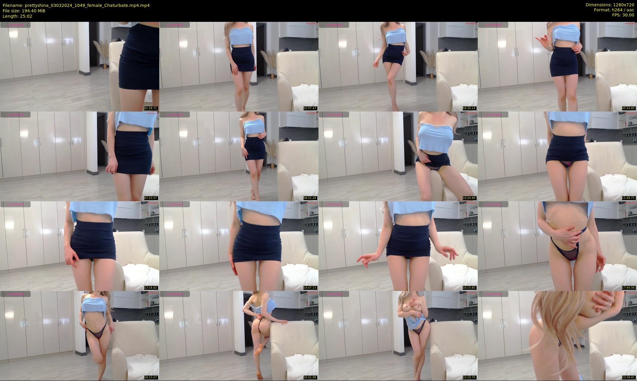 prettyshina — 26 minute Chaturbate female cam show recording, 720p, Mar 3, 2024