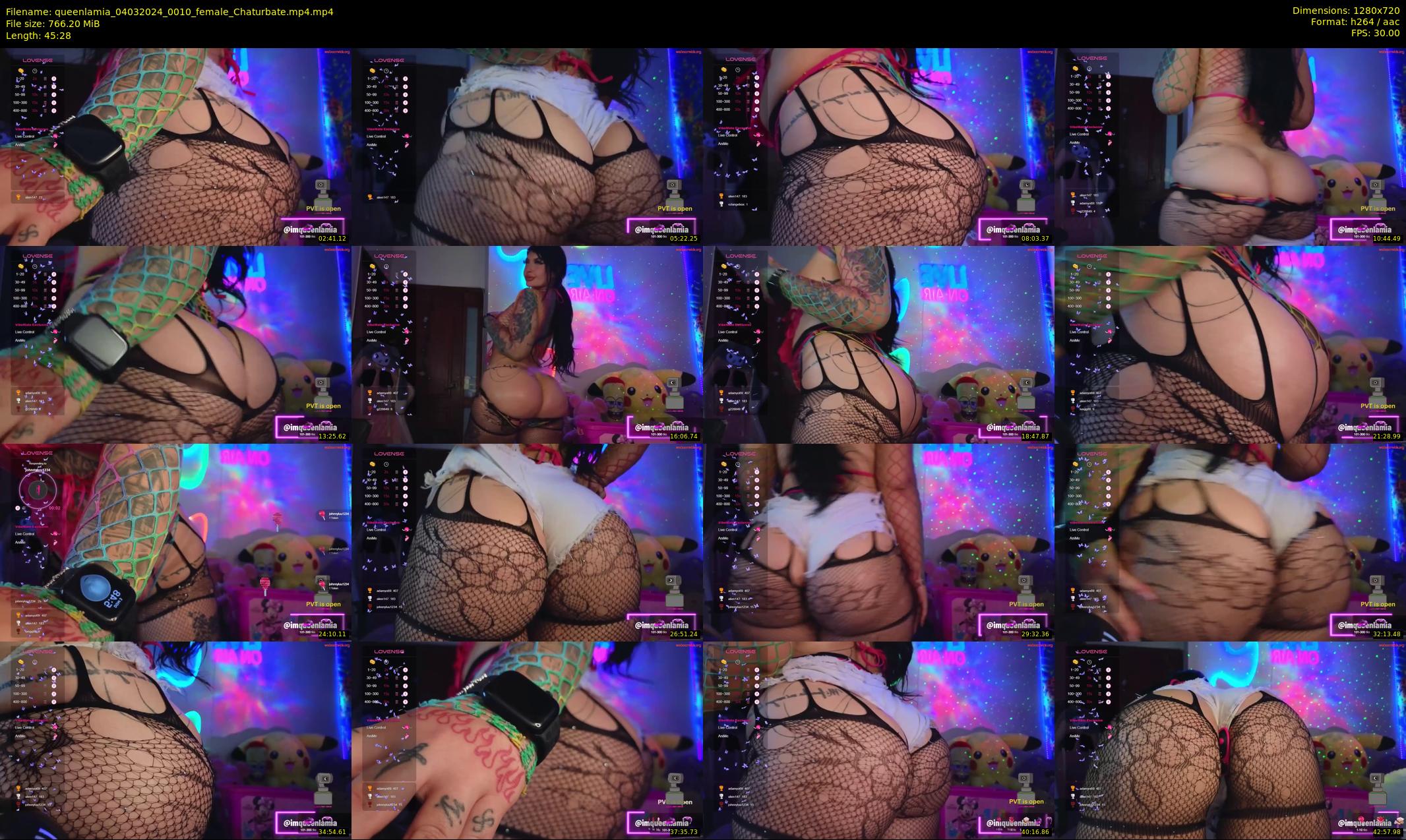 queenlamia — 46 minute Chaturbate female cam show recording, 720p, Mar 4, 2024