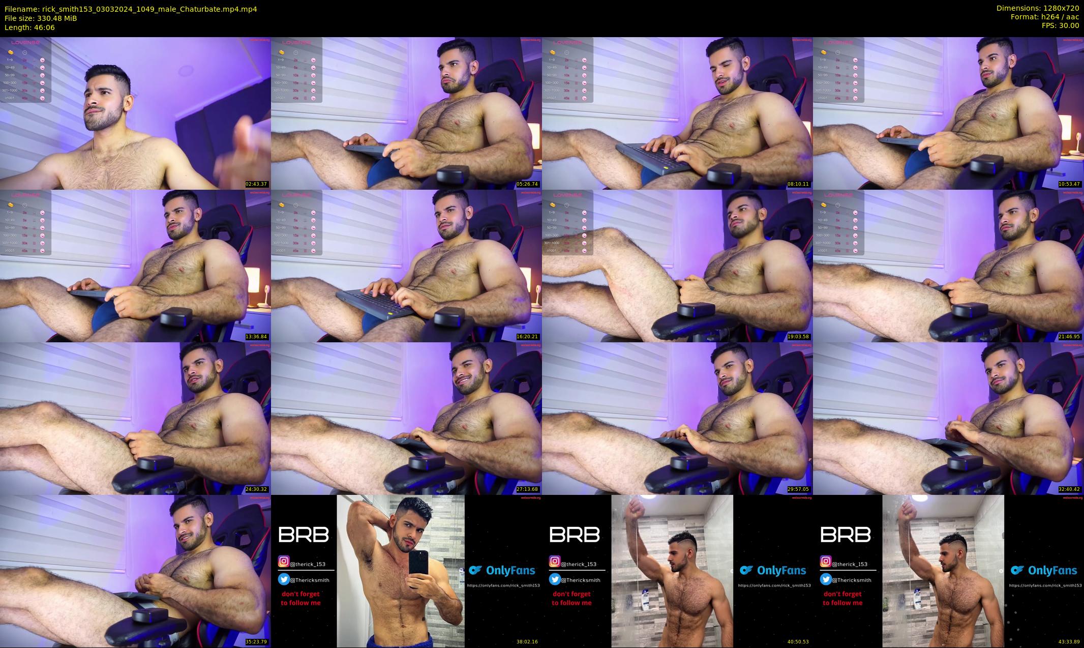 rick_smith153 — 47 minute Chaturbate male cam show recording, 720p, Mar 3, 2024