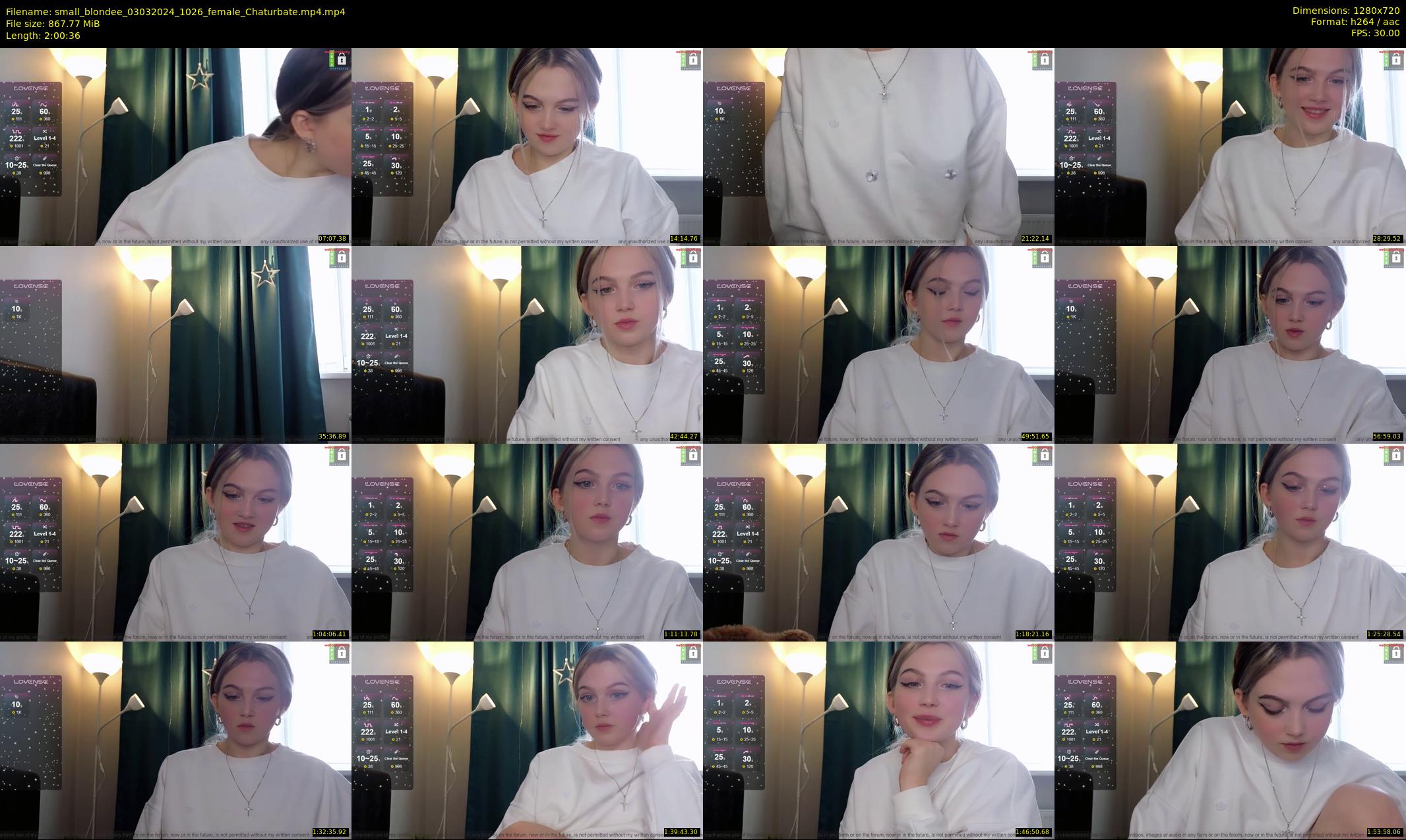 small_blondee — 121 minute Chaturbate female cam show recording, 720p, Mar 3, 2024