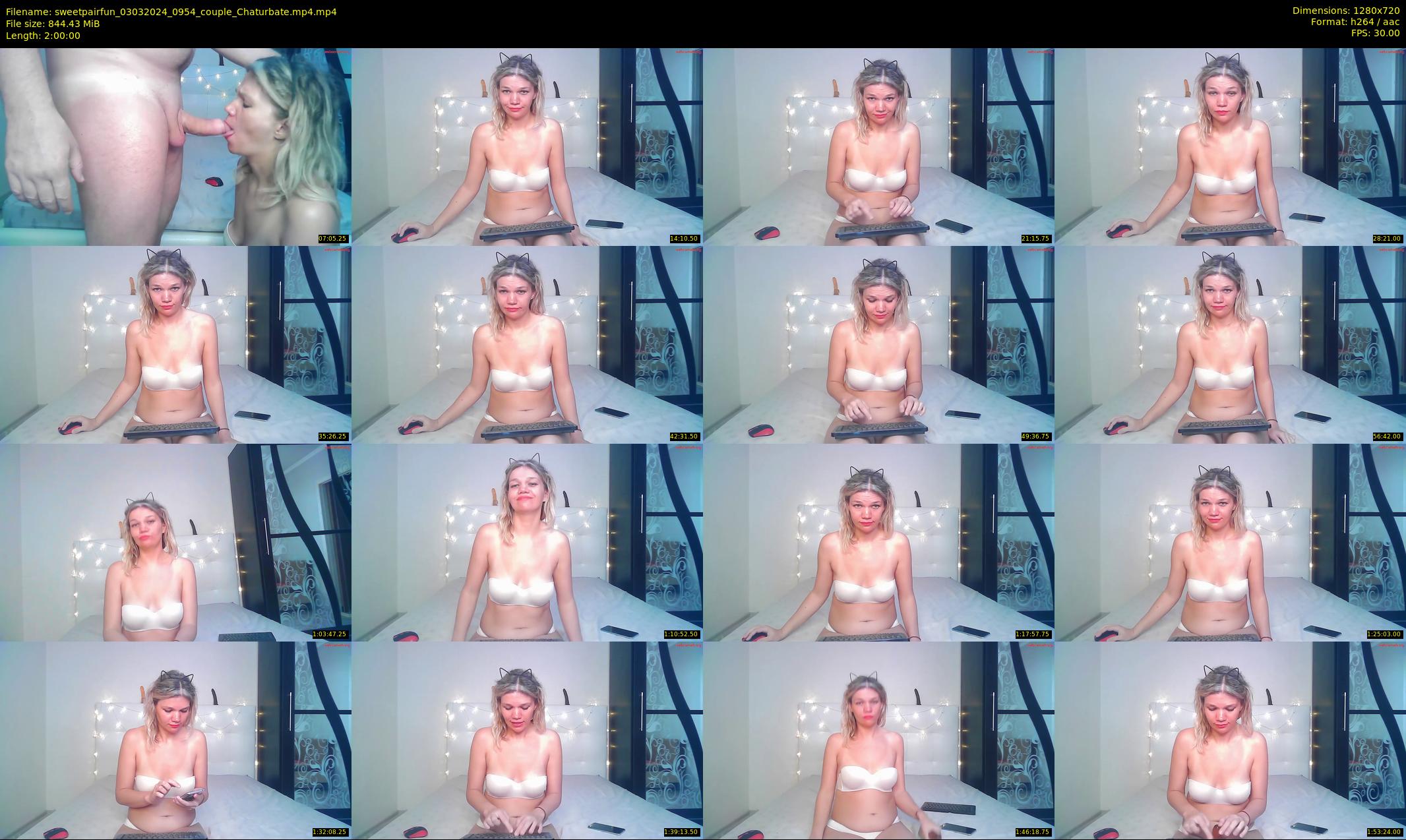 sweetpairfun — 120 minute Chaturbate couple cam show recording, 720p, Mar 3, 2024