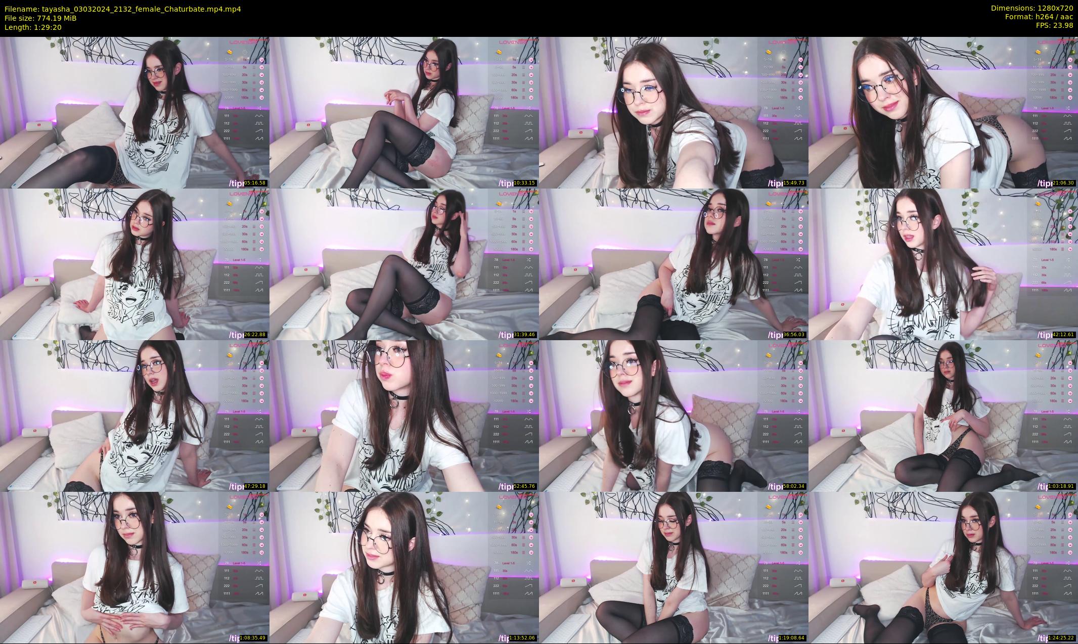 tayasha — 90 minute Chaturbate female cam show recording, 720p, Mar 3, 2024