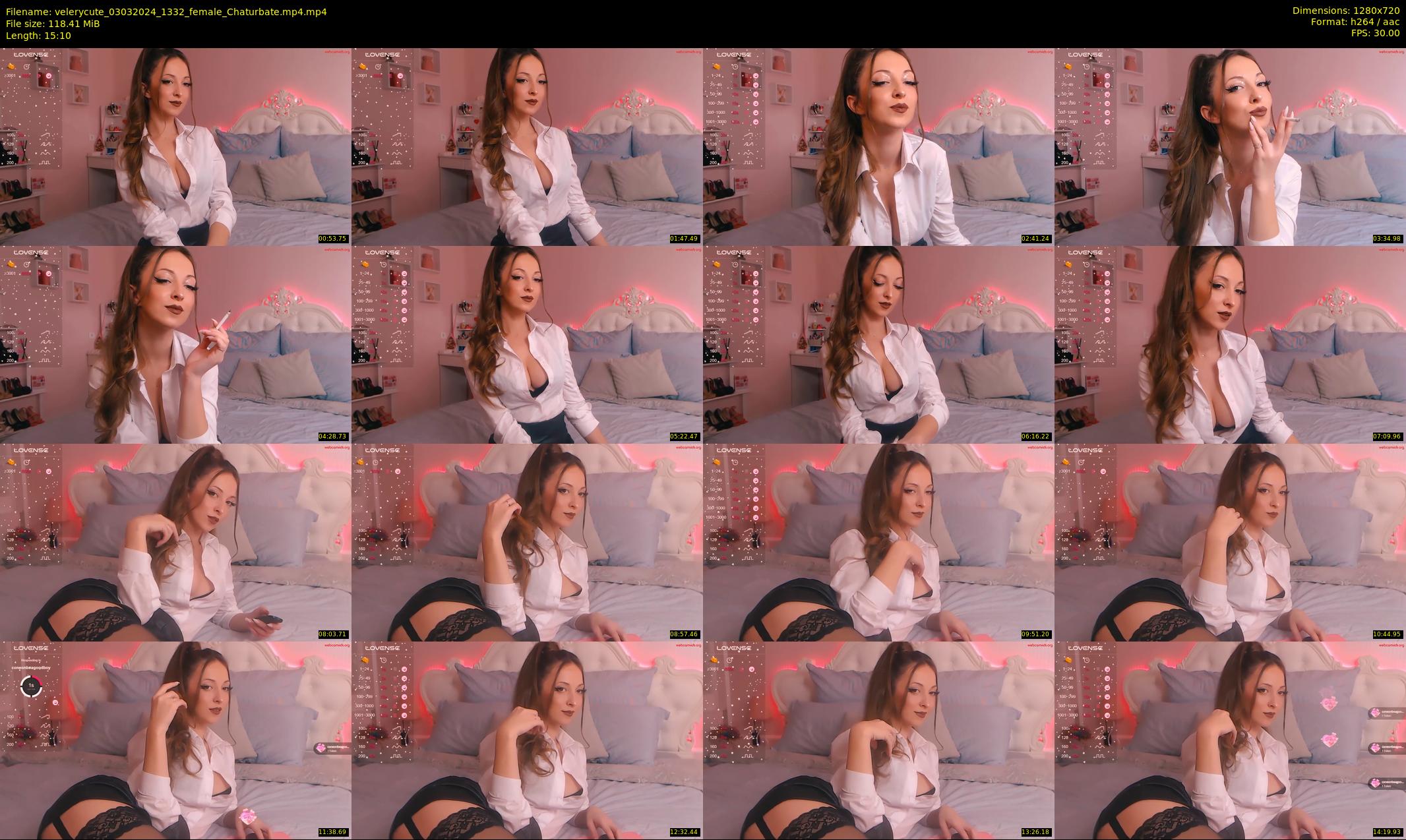 velerycute — 16 minute Chaturbate female cam show recording, 720p, Mar 3, 2024
