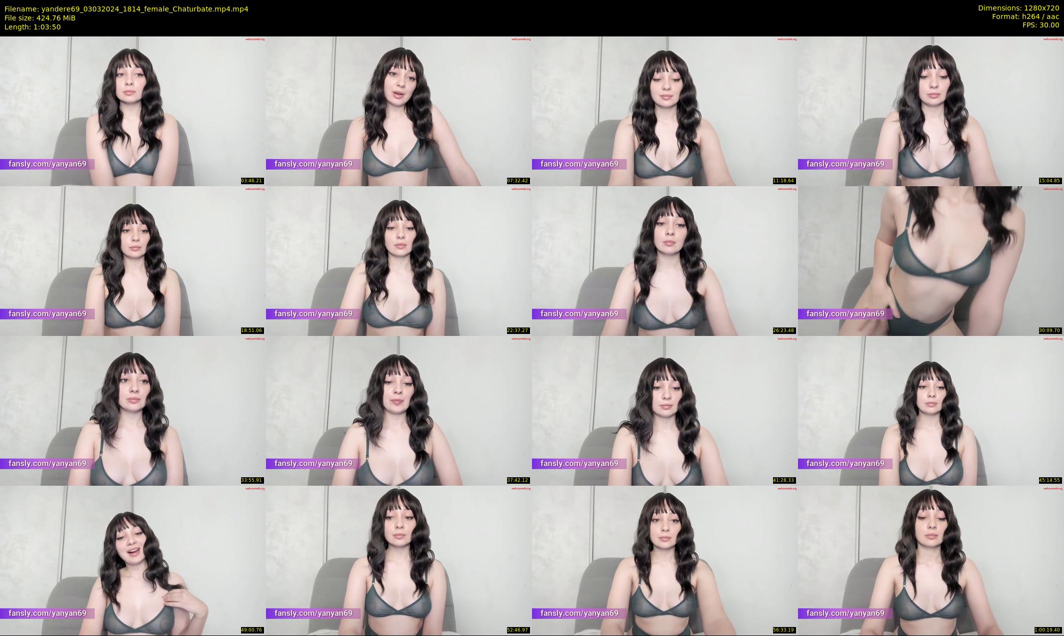 yandere69 — 64 minute Chaturbate female cam show recording, 720p, Mar 3, 2024