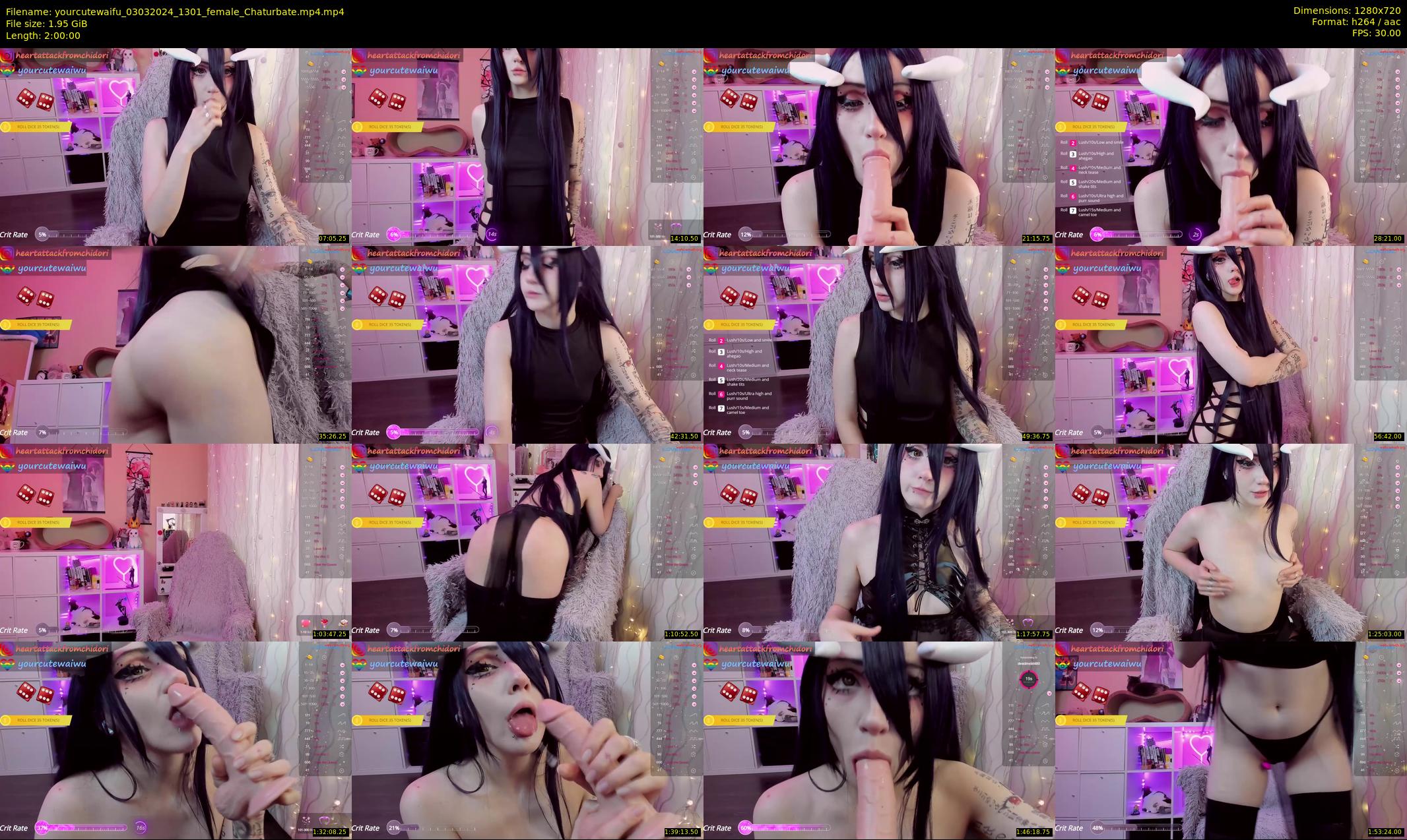 yourcutewaifu — 120 minute Chaturbate female cam show recording, 720p, Mar 3, 2024