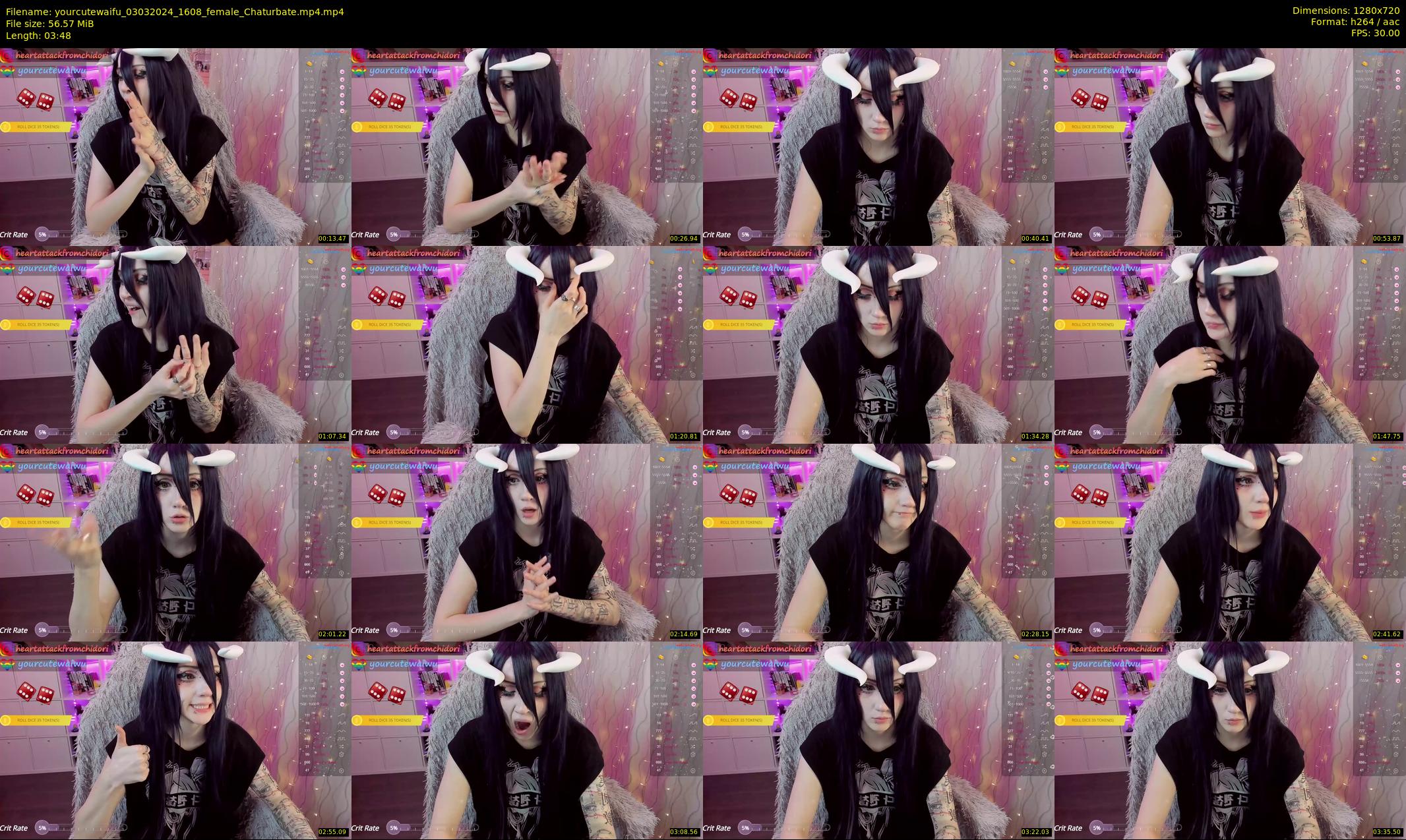 yourcutewaifu — 4 minute Chaturbate female cam show recording, 720p, Mar 3, 2024