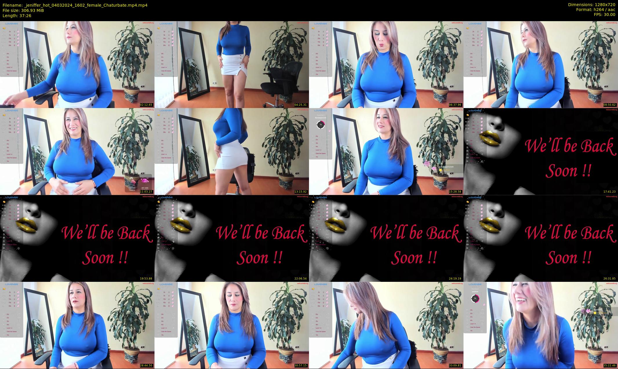 _jeniffer_hot — 38 minute Chaturbate female cam show recording, 720p, Mar 4, 2024
