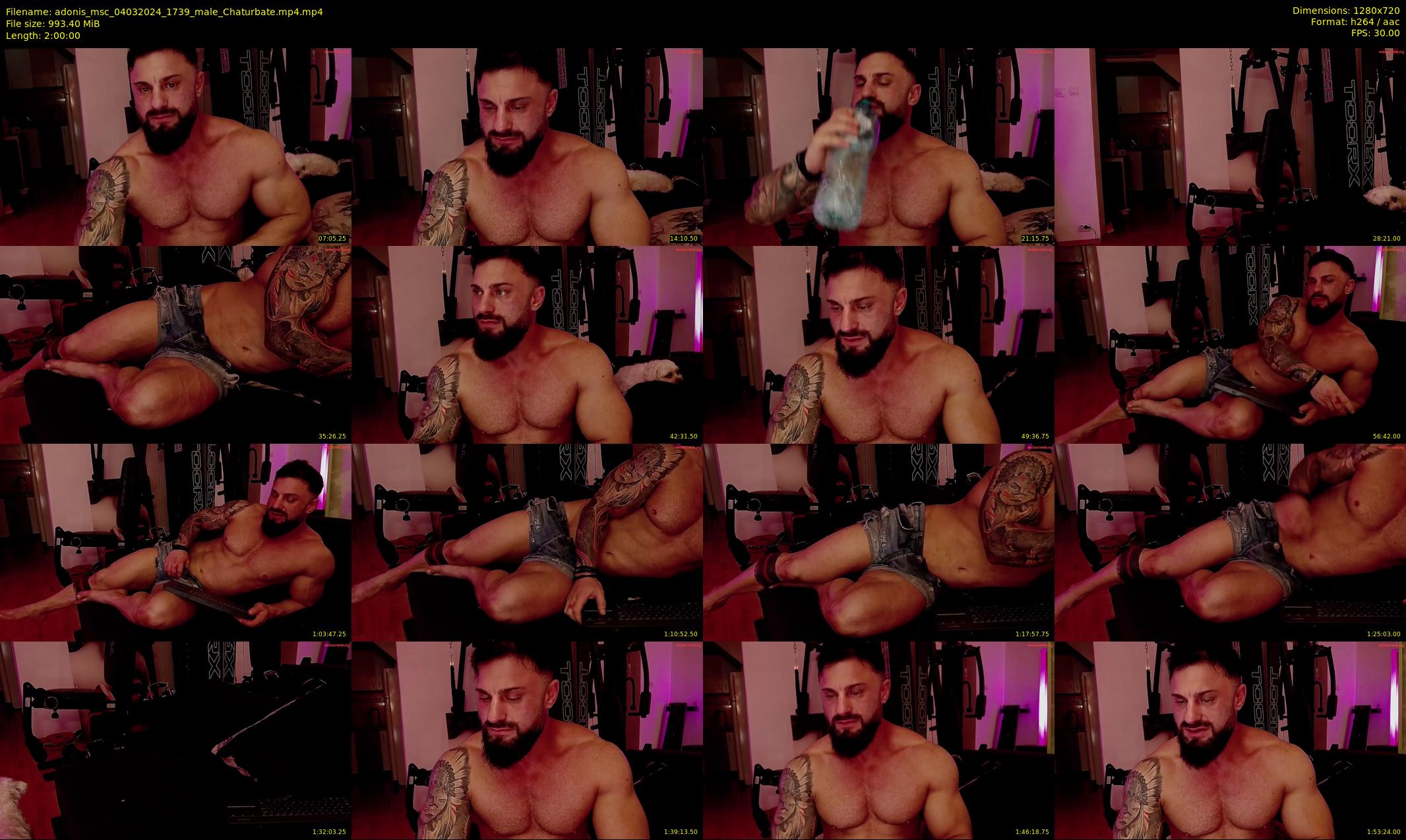 adonis_msc — 120 minute Chaturbate male cam show recording, 720p, Mar 4, 2024