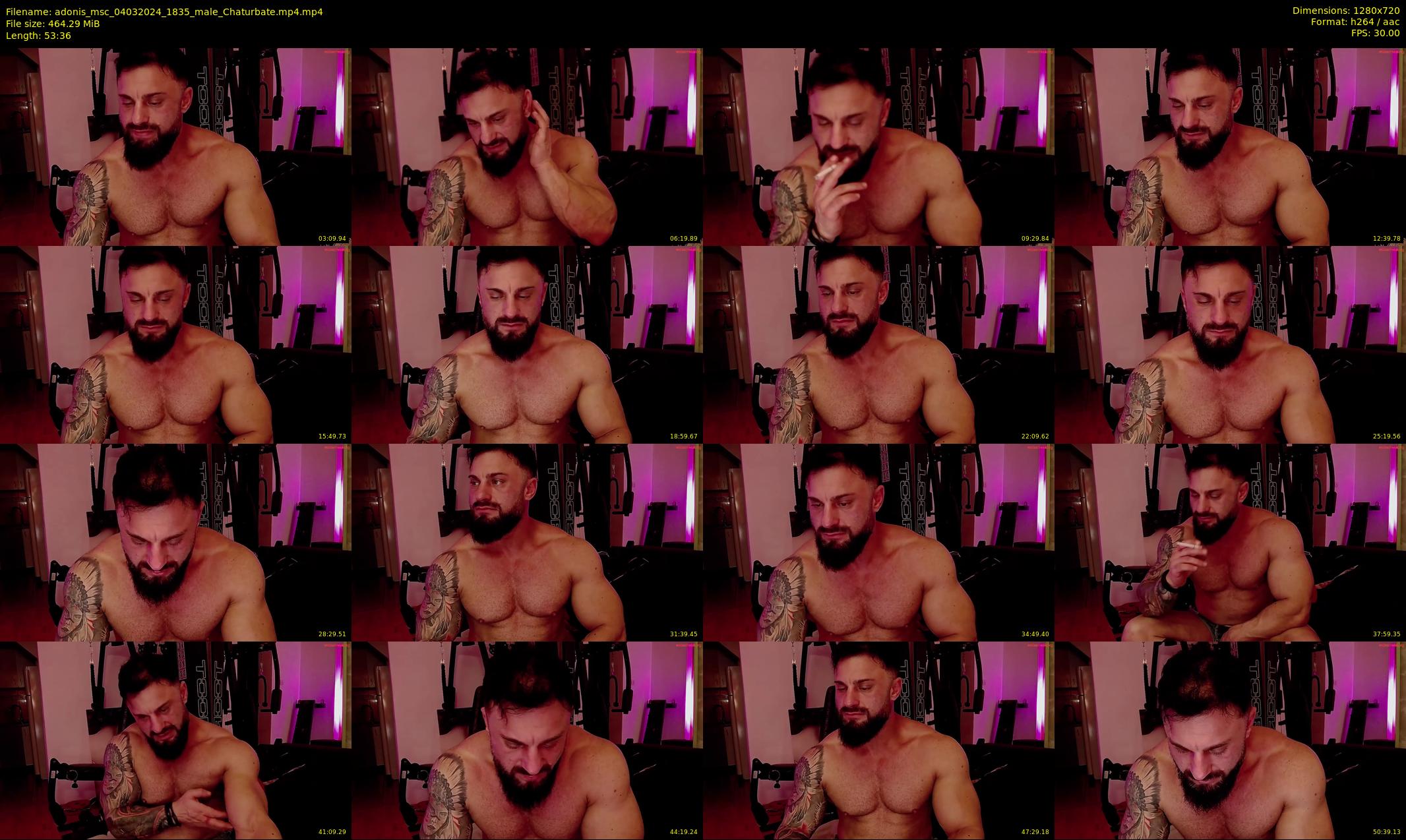 adonis_msc — 54 minute Chaturbate male cam show recording, 720p, Mar 4, 2024