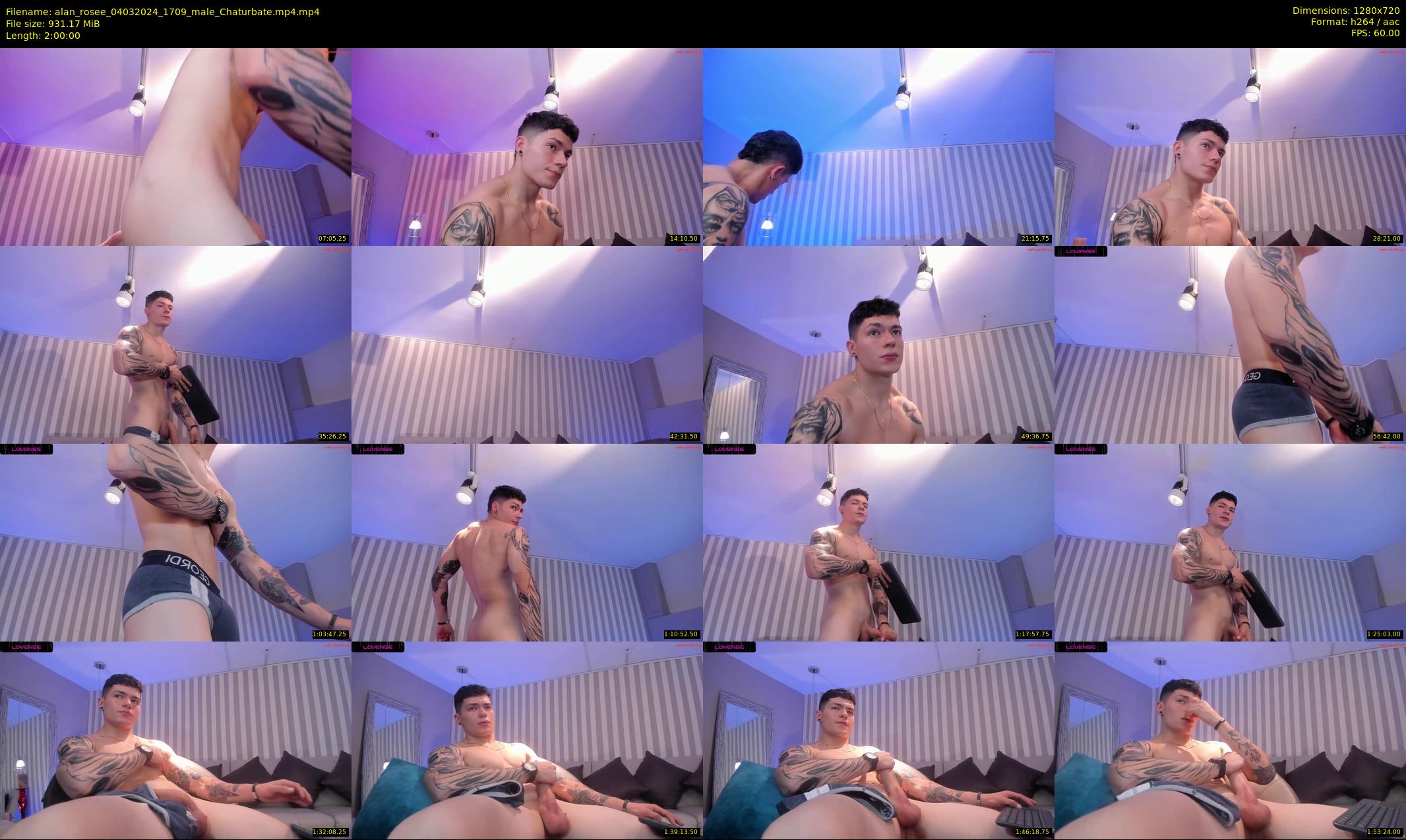 alan_rosee — 120 minute Chaturbate male cam show recording, 720p, Mar 4, 2024