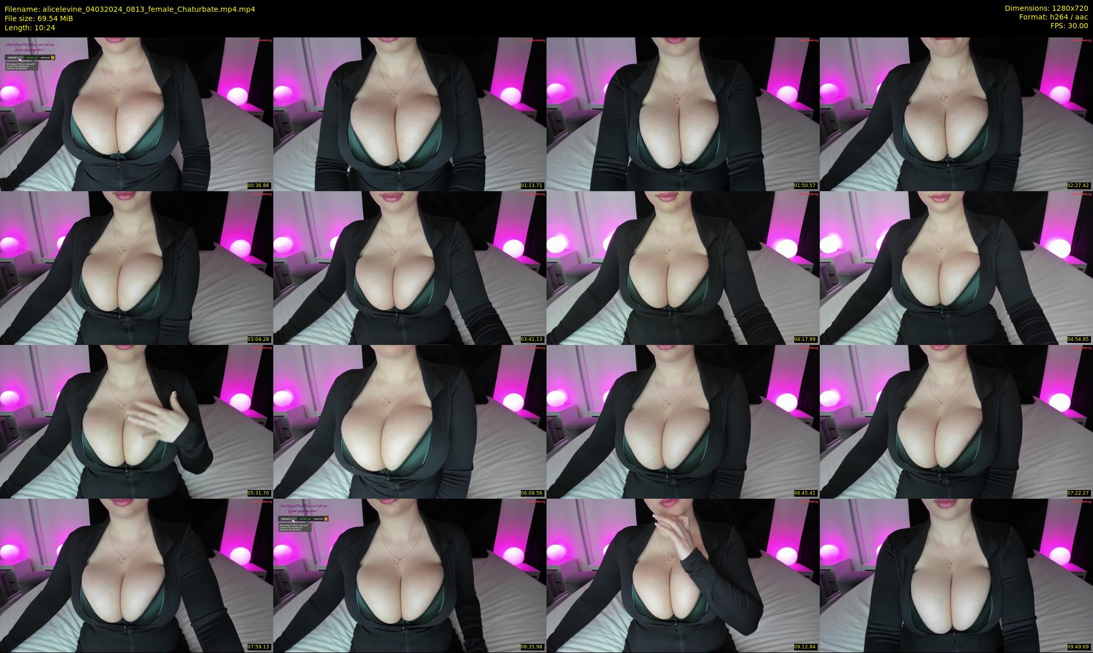 alicelevine — 11 minute Chaturbate female cam show recording, 720p, Mar 4, 2024