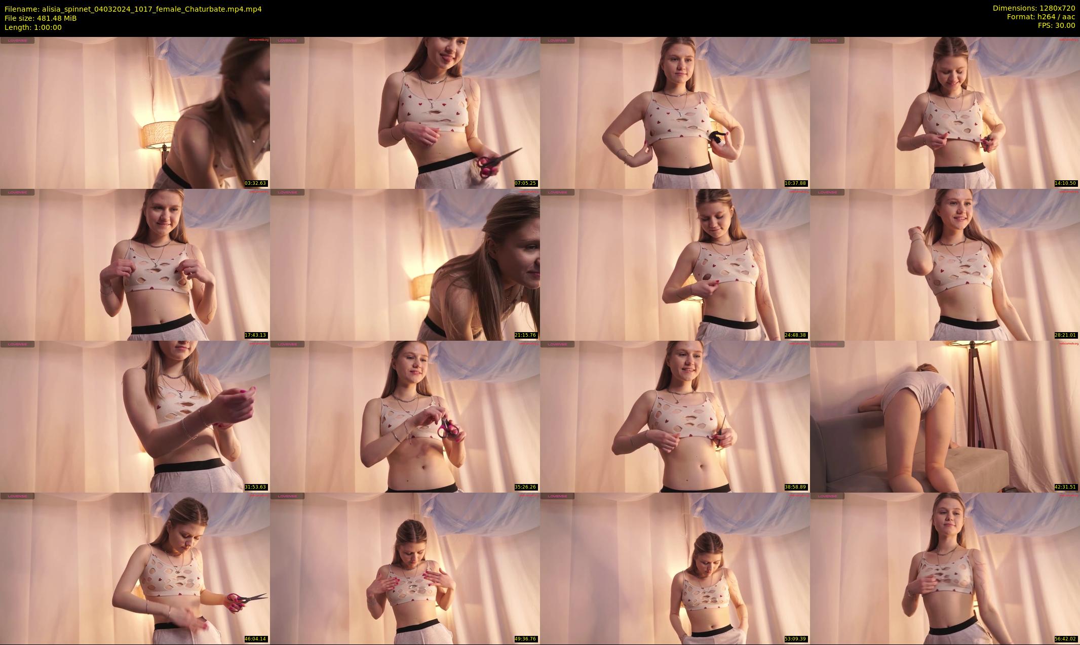 alisia_spinnet — 60 minute Chaturbate female cam show recording, 720p, Mar 4, 2024
