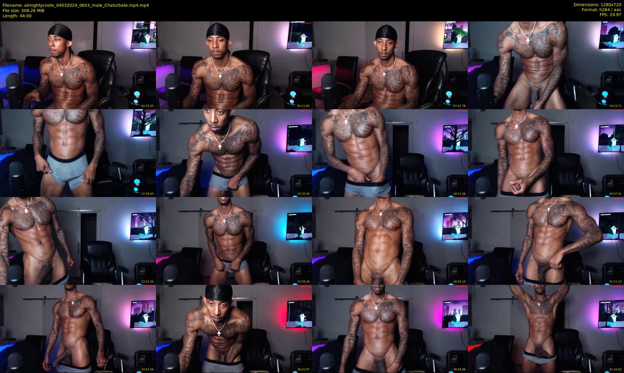 almightycnote — 44 minute Chaturbate male cam show recording, 720p, Mar 4, 2024