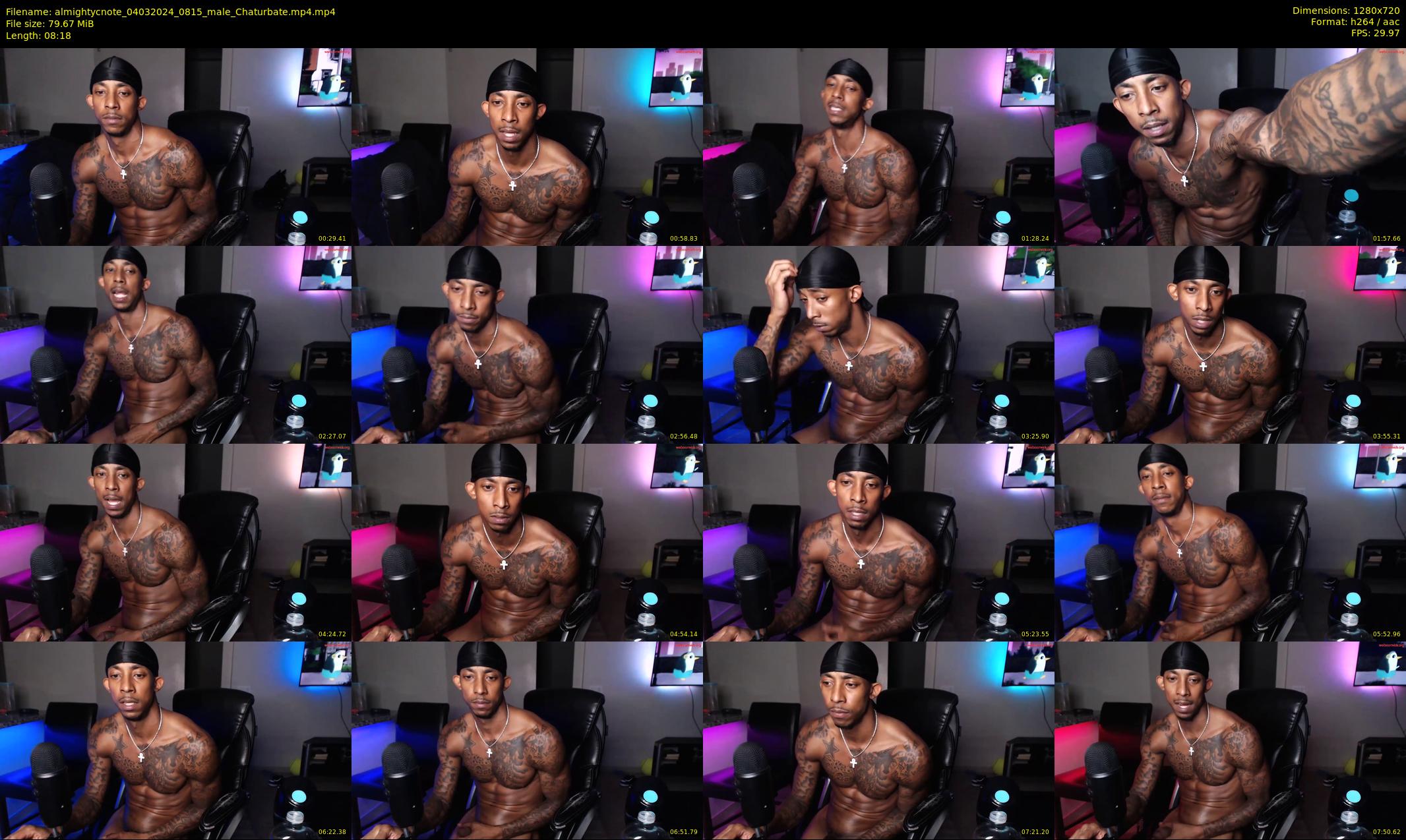 almightycnote — 9 minute Chaturbate male cam show recording, 720p, Mar 4, 2024